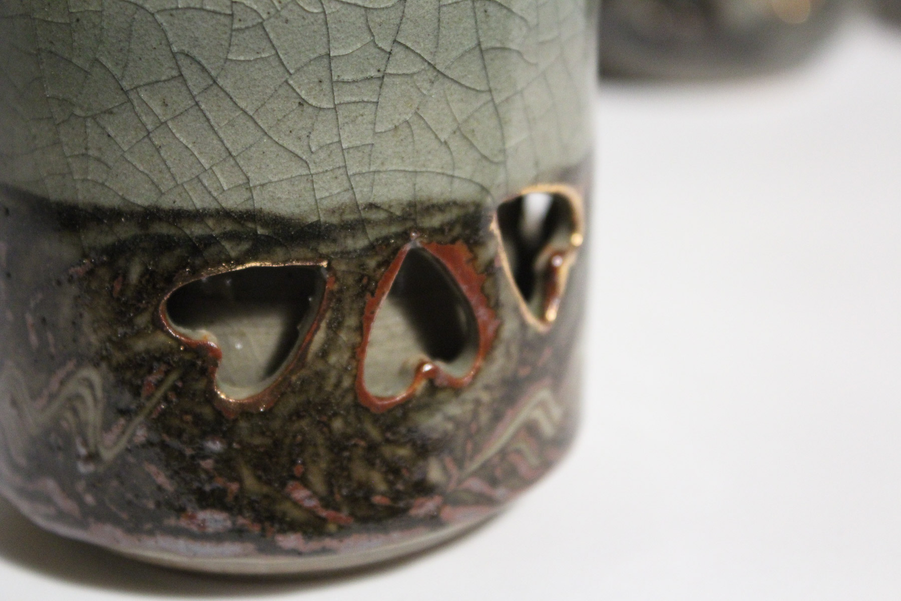 Large Japanese Somayaki Soma-Ware Set