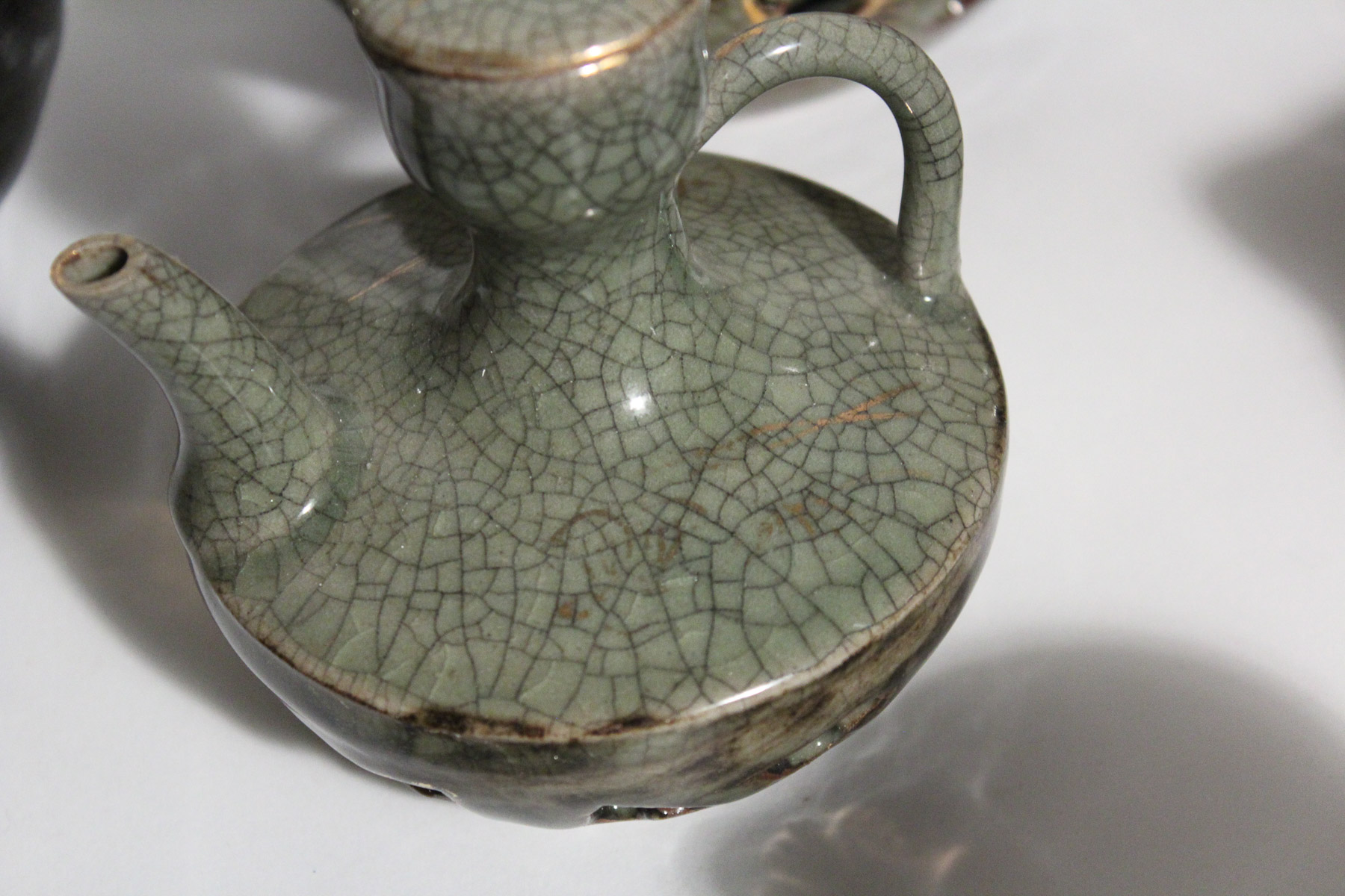 Large Japanese Somayaki Soma-Ware Set