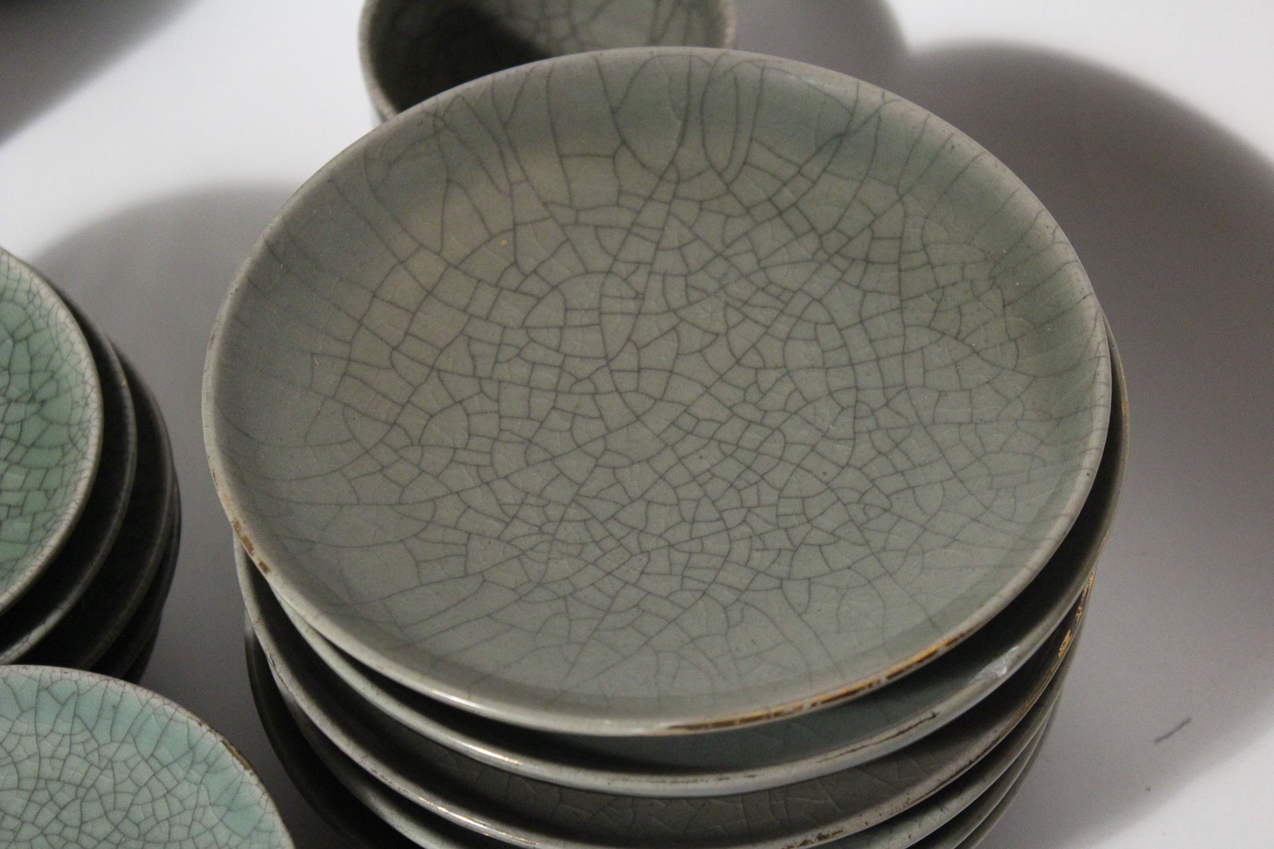 Large Japanese Somayaki Soma-Ware Set