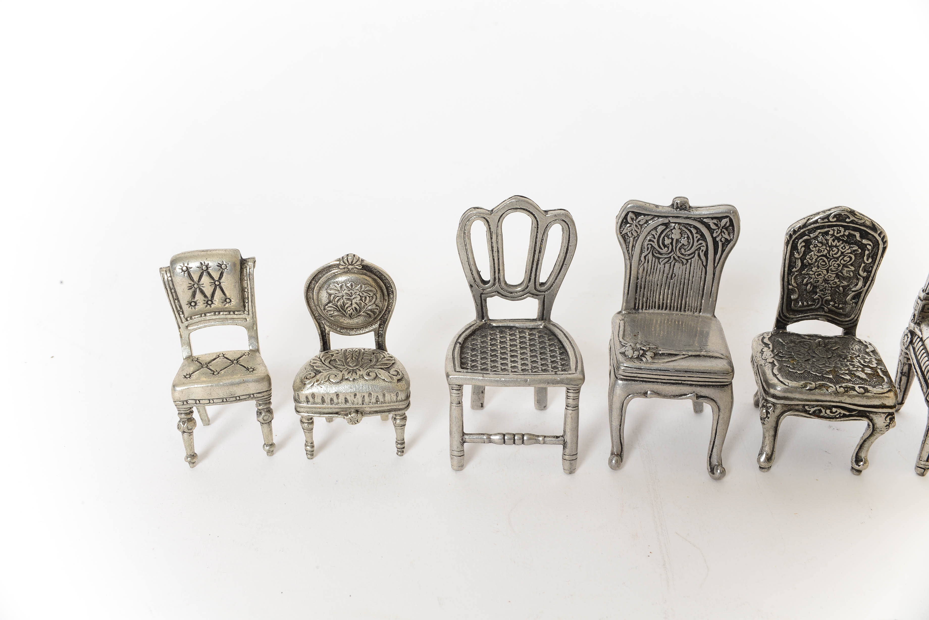 Pewter Chair Place Card Holders