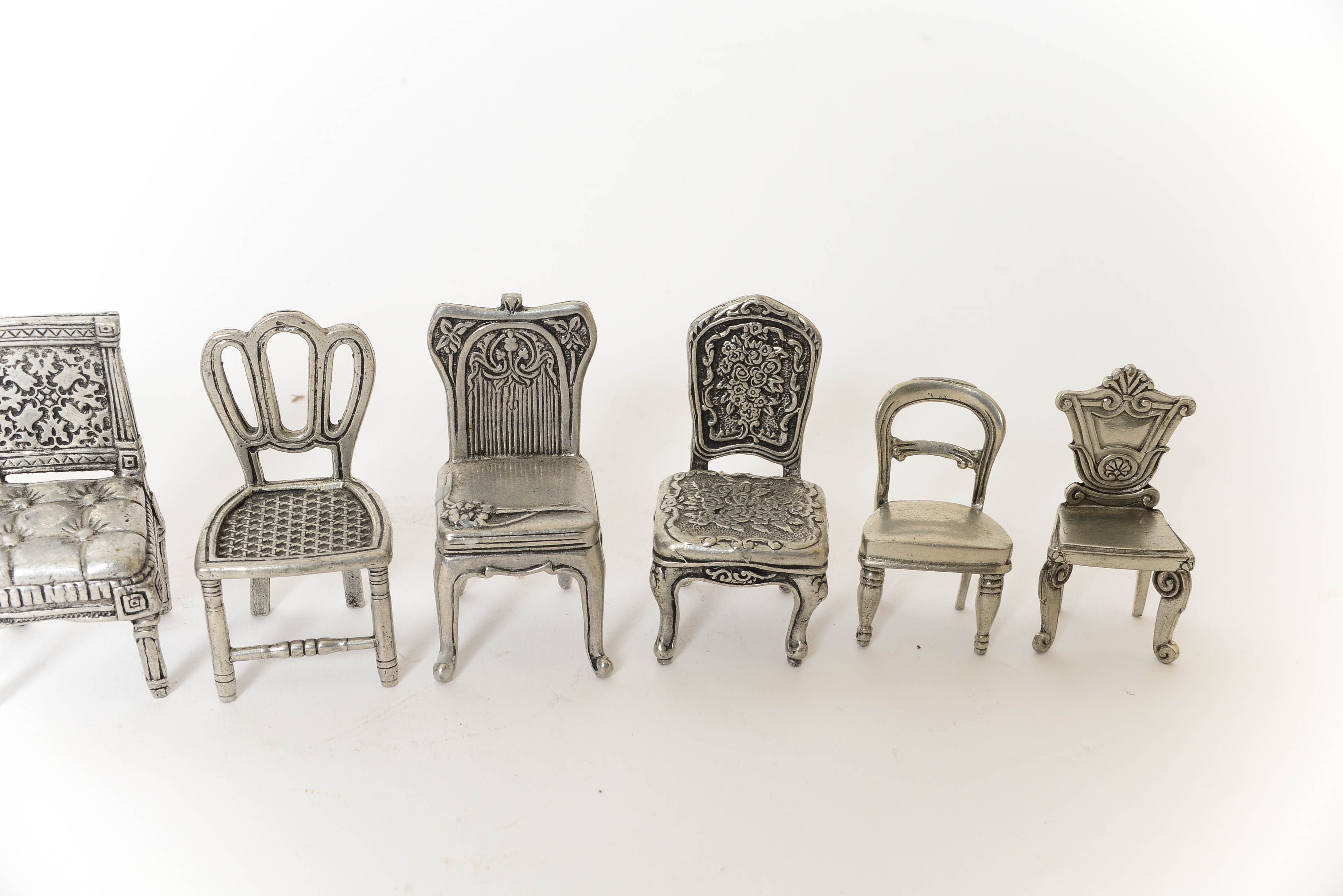 Pewter Chair Place Card Holders