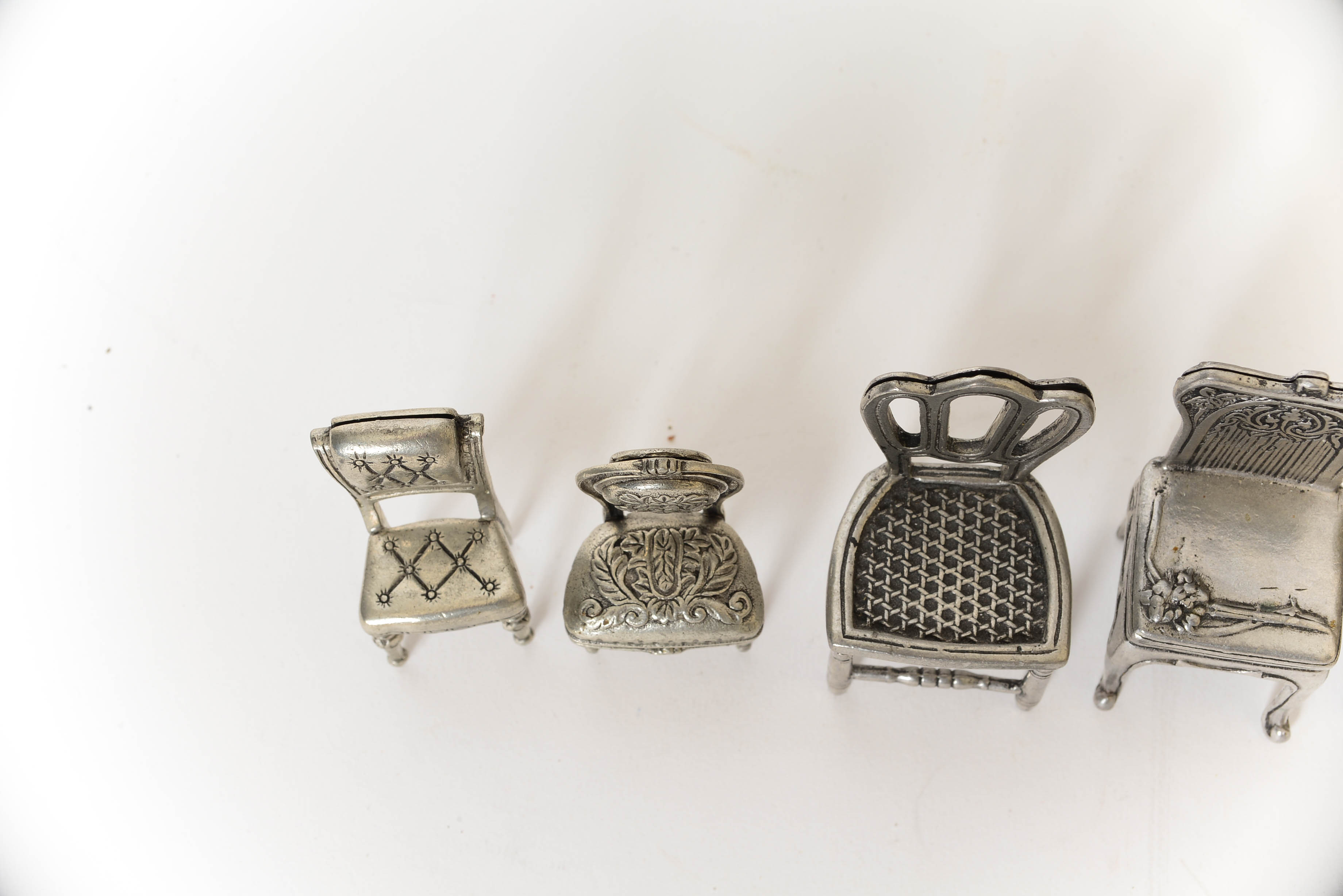 Pewter Chair Place Card Holders