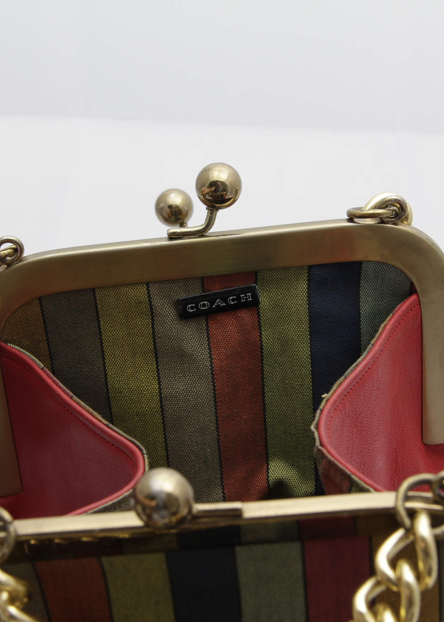 Vintage Bonnie Cashin Coach Double Kiss Lock Handbag