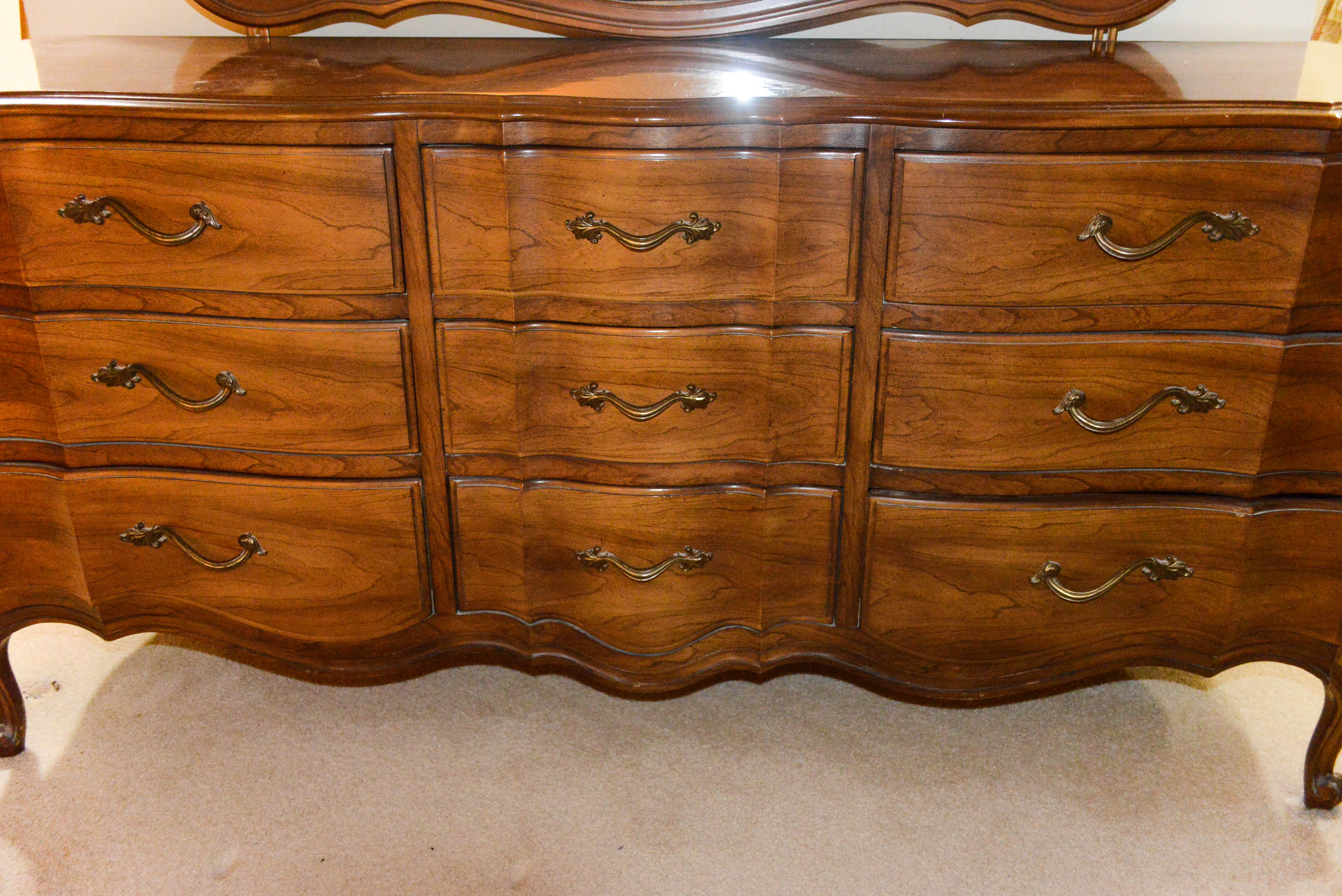 Vintage Broyhill Premier Dresser With Mirror