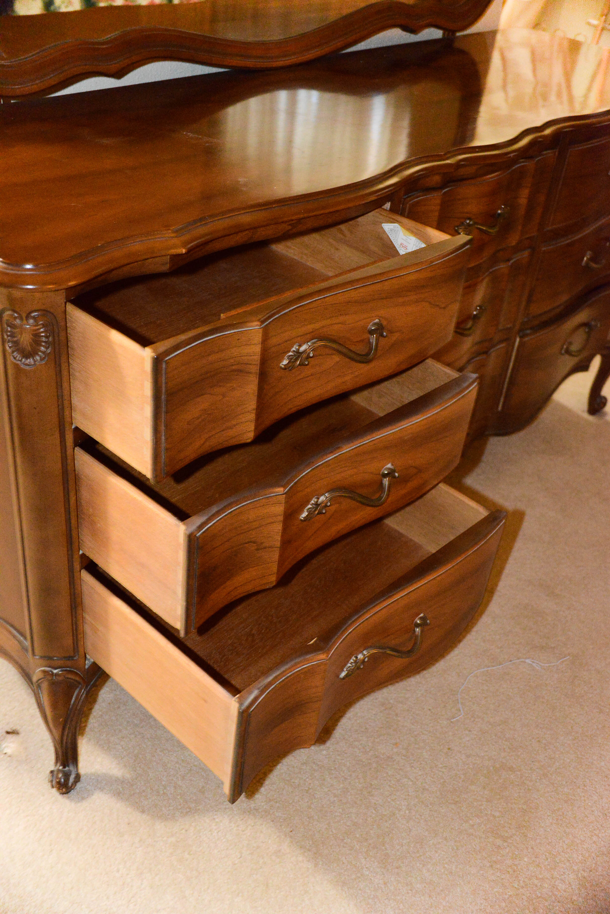 Vintage Broyhill Premier Dresser With Mirror
