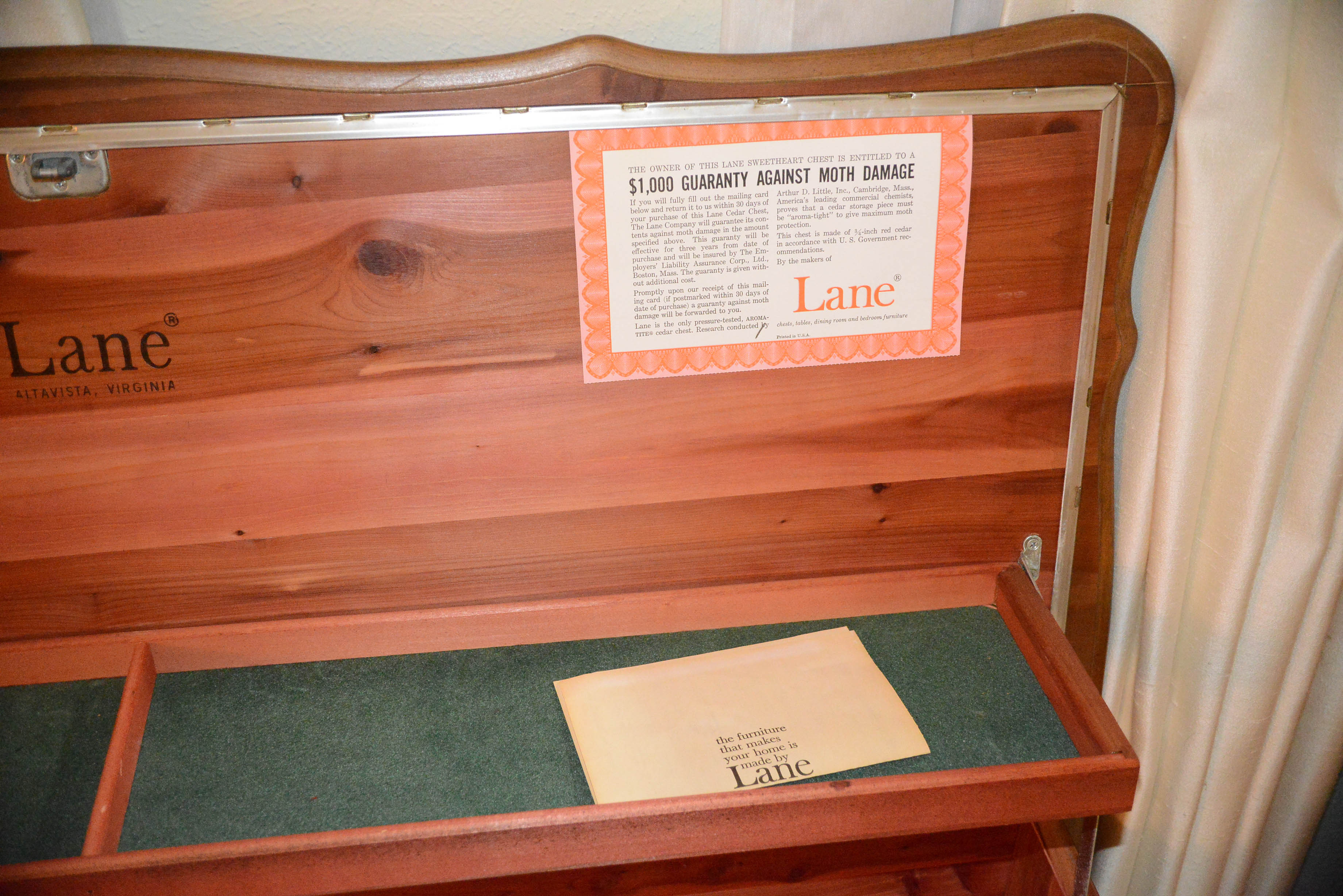 Vintage 1960s Lane Cedar Chest