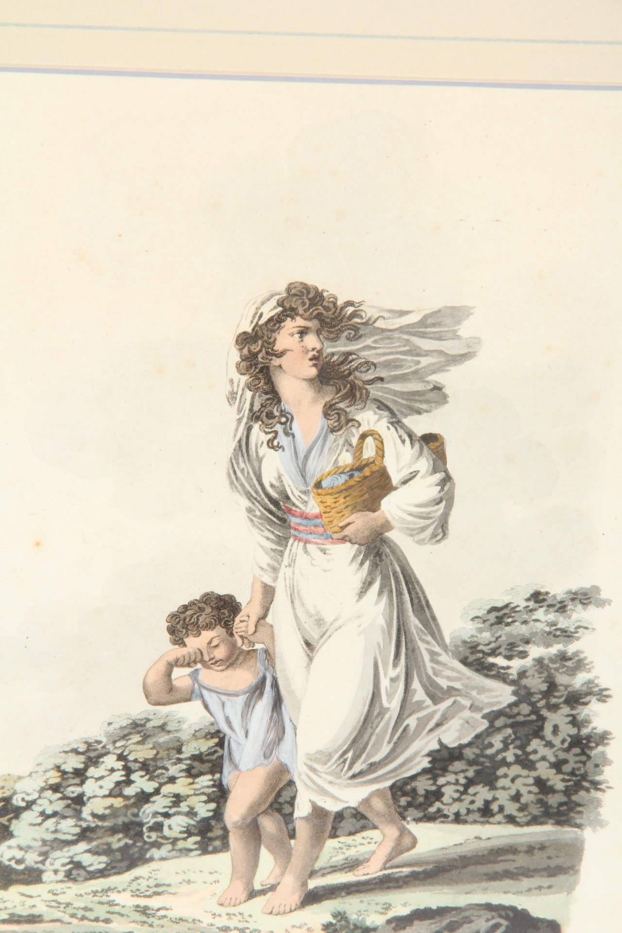 "Figeunerinn Bohemienne" Hand Colored Lithograph