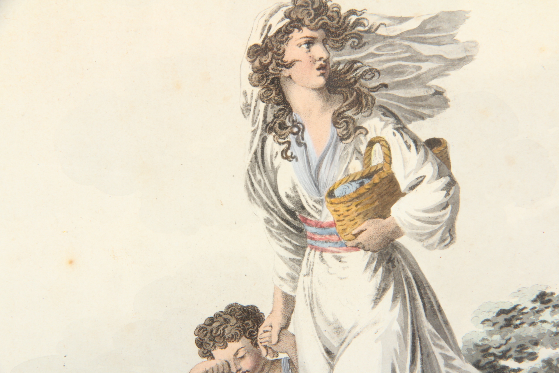 "Figeunerinn Bohemienne" Hand Colored Lithograph