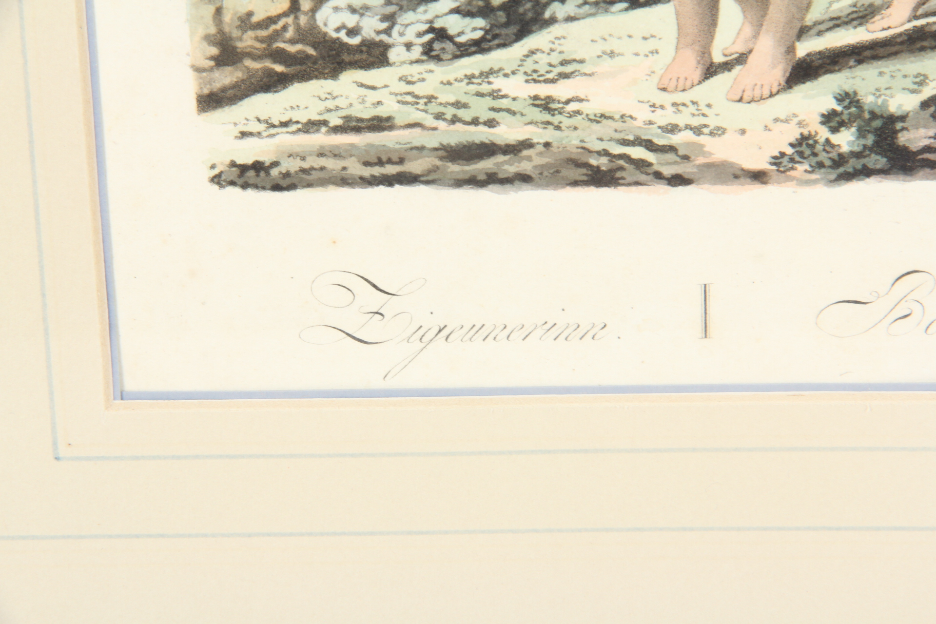 "Figeunerinn Bohemienne" Hand Colored Lithograph