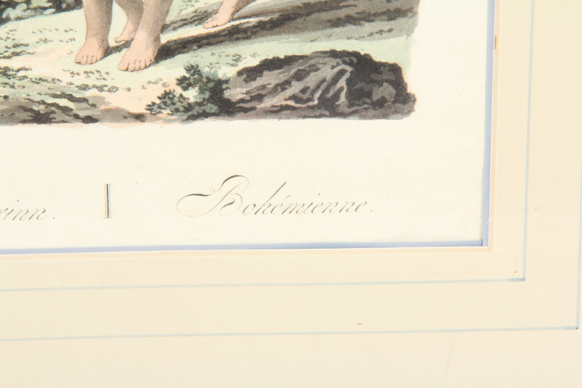 "Figeunerinn Bohemienne" Hand Colored Lithograph