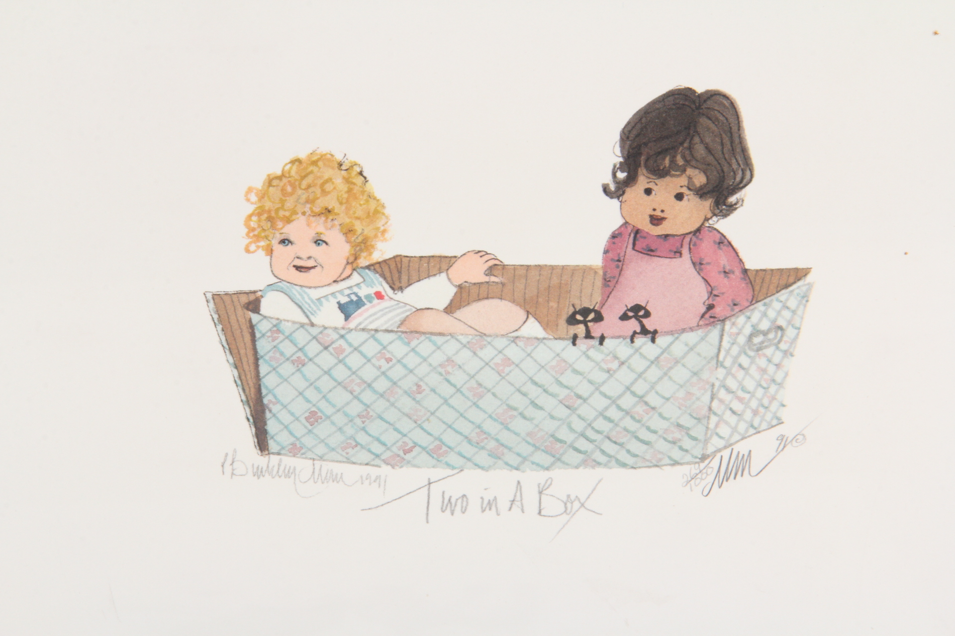 Quartet of P. Buckley Moss Prints