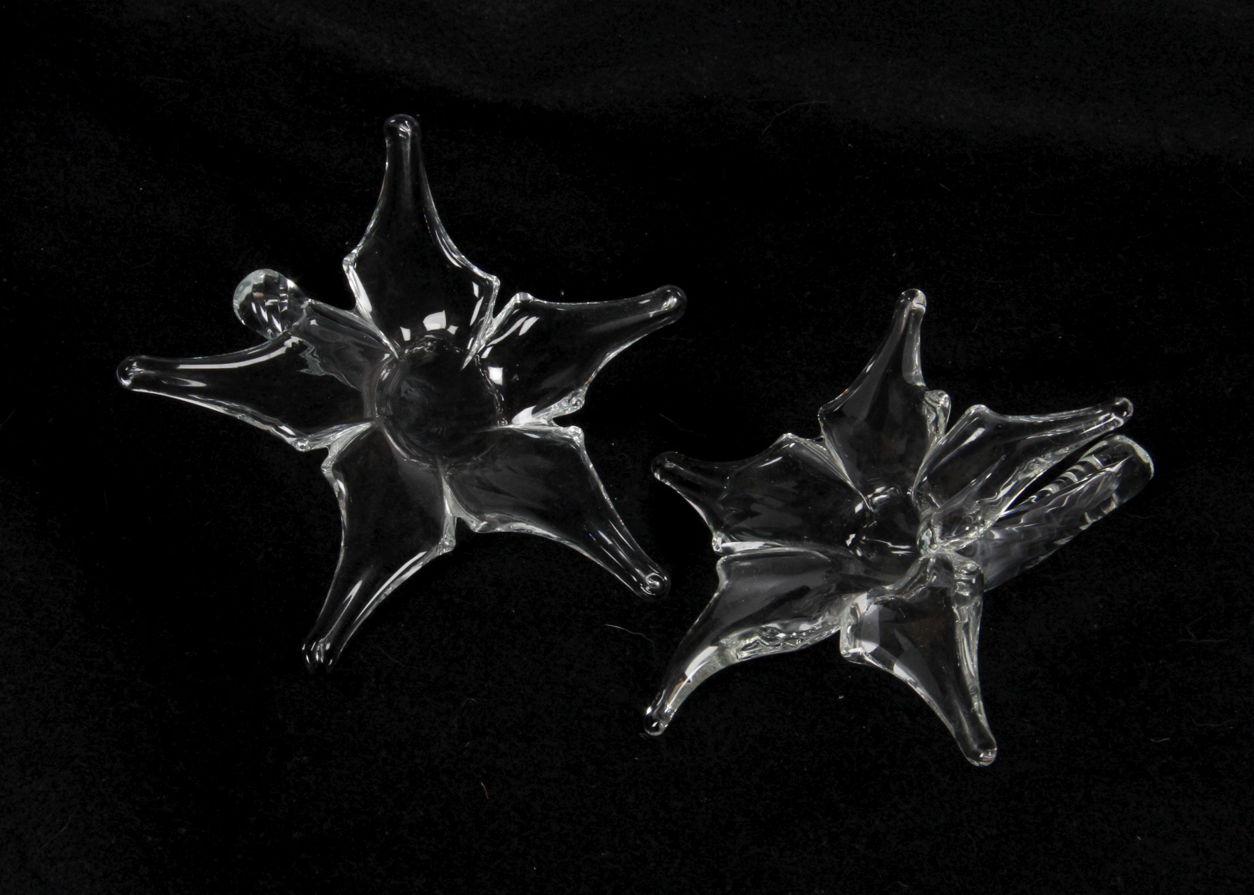Decorative Glass Star Flower Sculptures