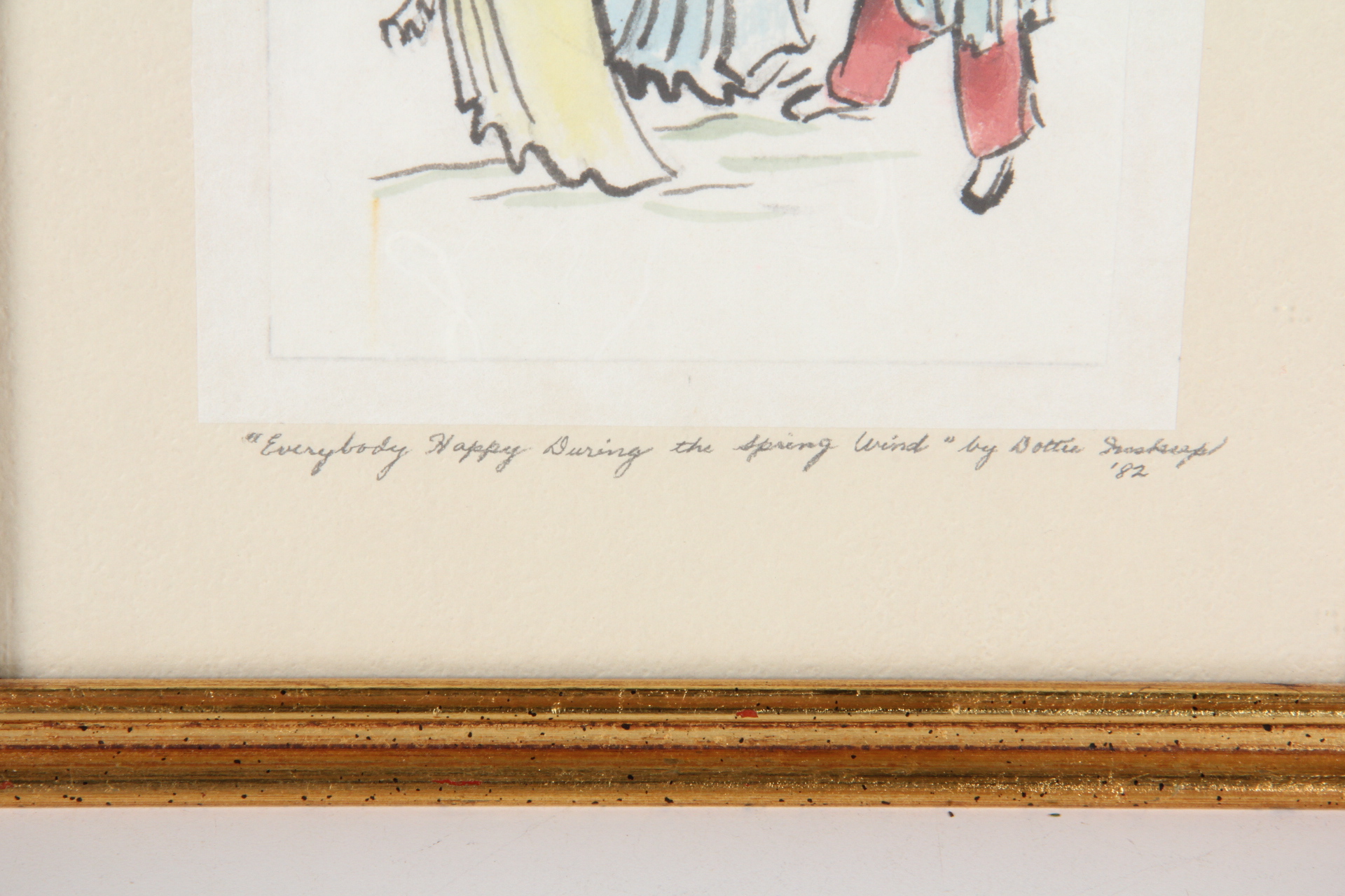 1982 Chin-Si-Daw Original Chinese Bone Painting on Paper