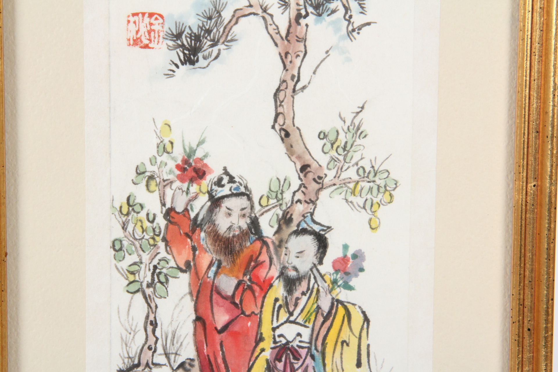 1982 Chin-Si-Daw Original Chinese Bone Painting on Paper