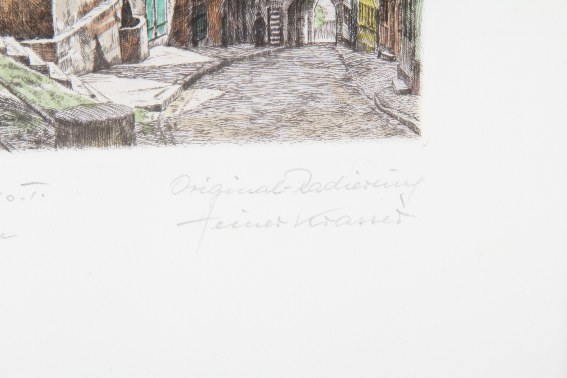 Original Heiner Krasser Hand Colored Lithographs