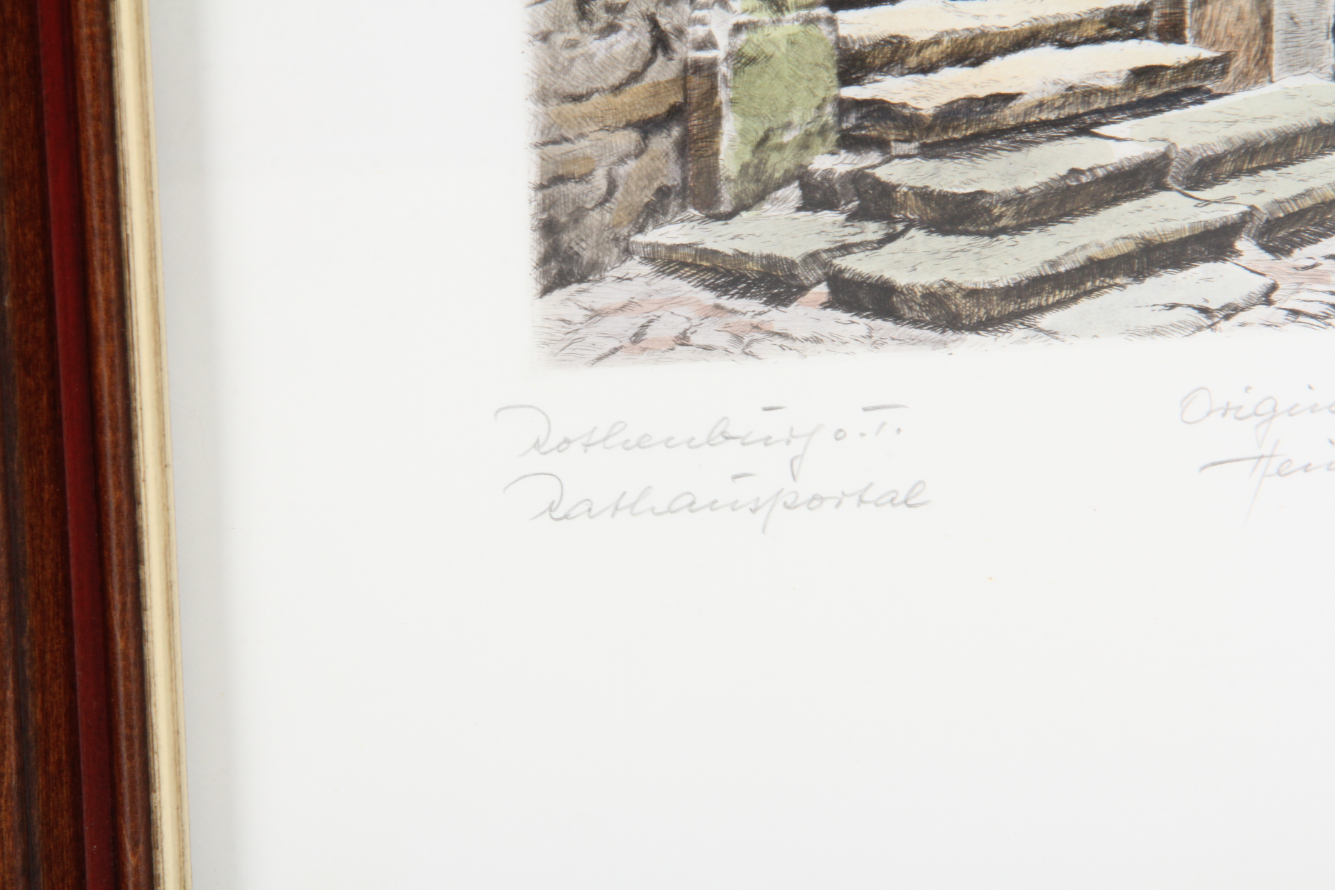 Original Heiner Krasser Hand Colored Lithographs