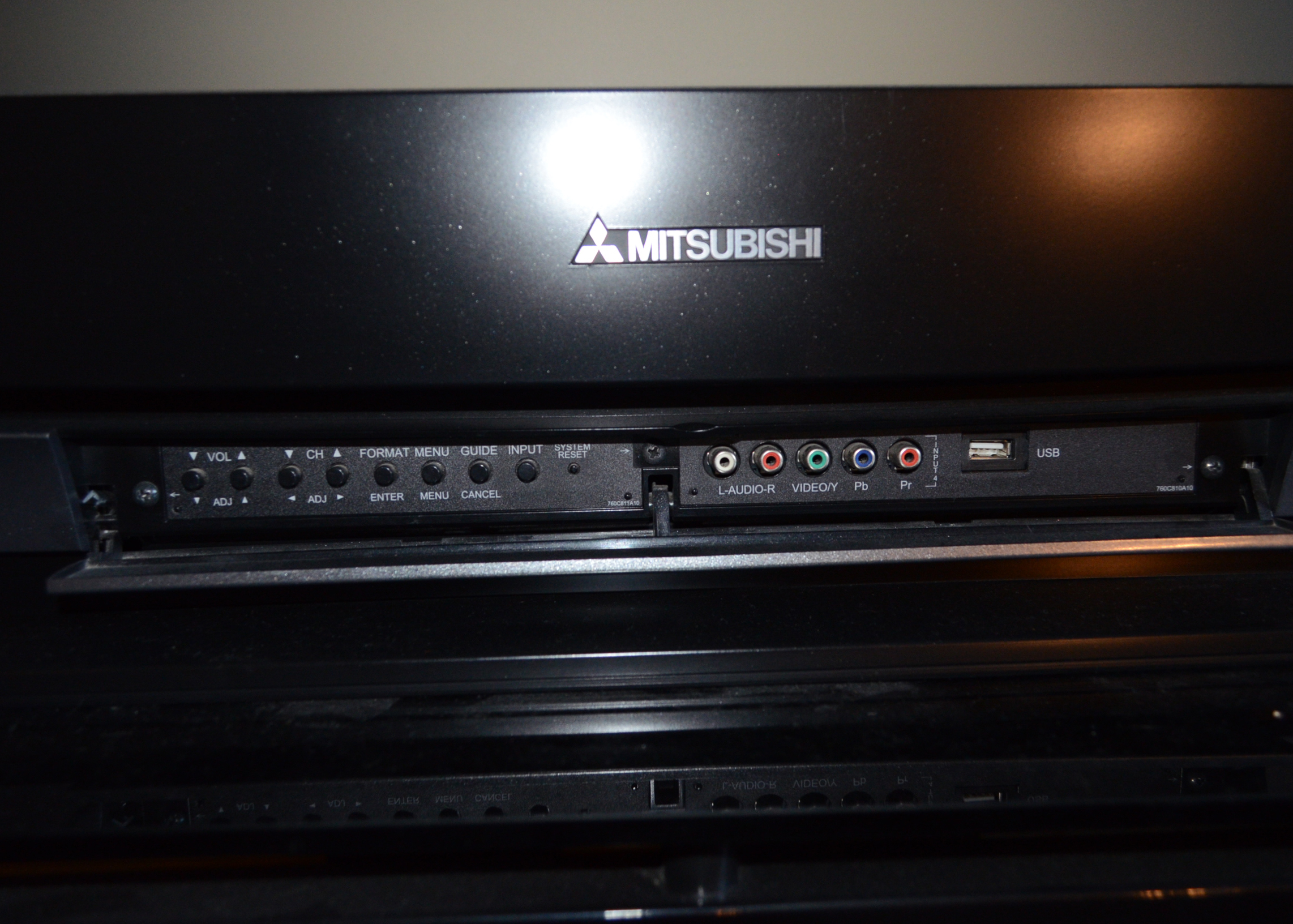 Mitsubishi Television with Media Console