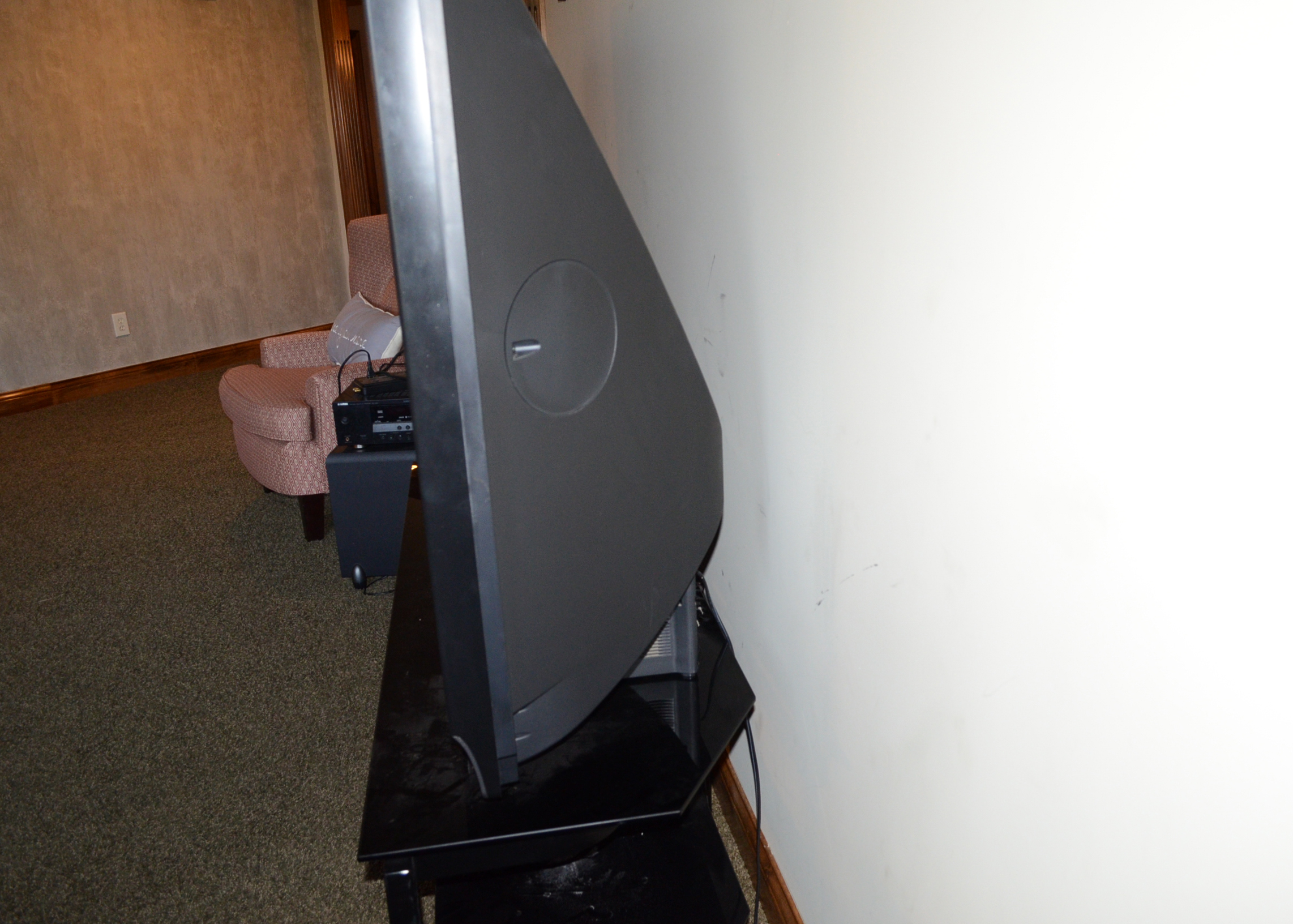 Mitsubishi Television with Media Console