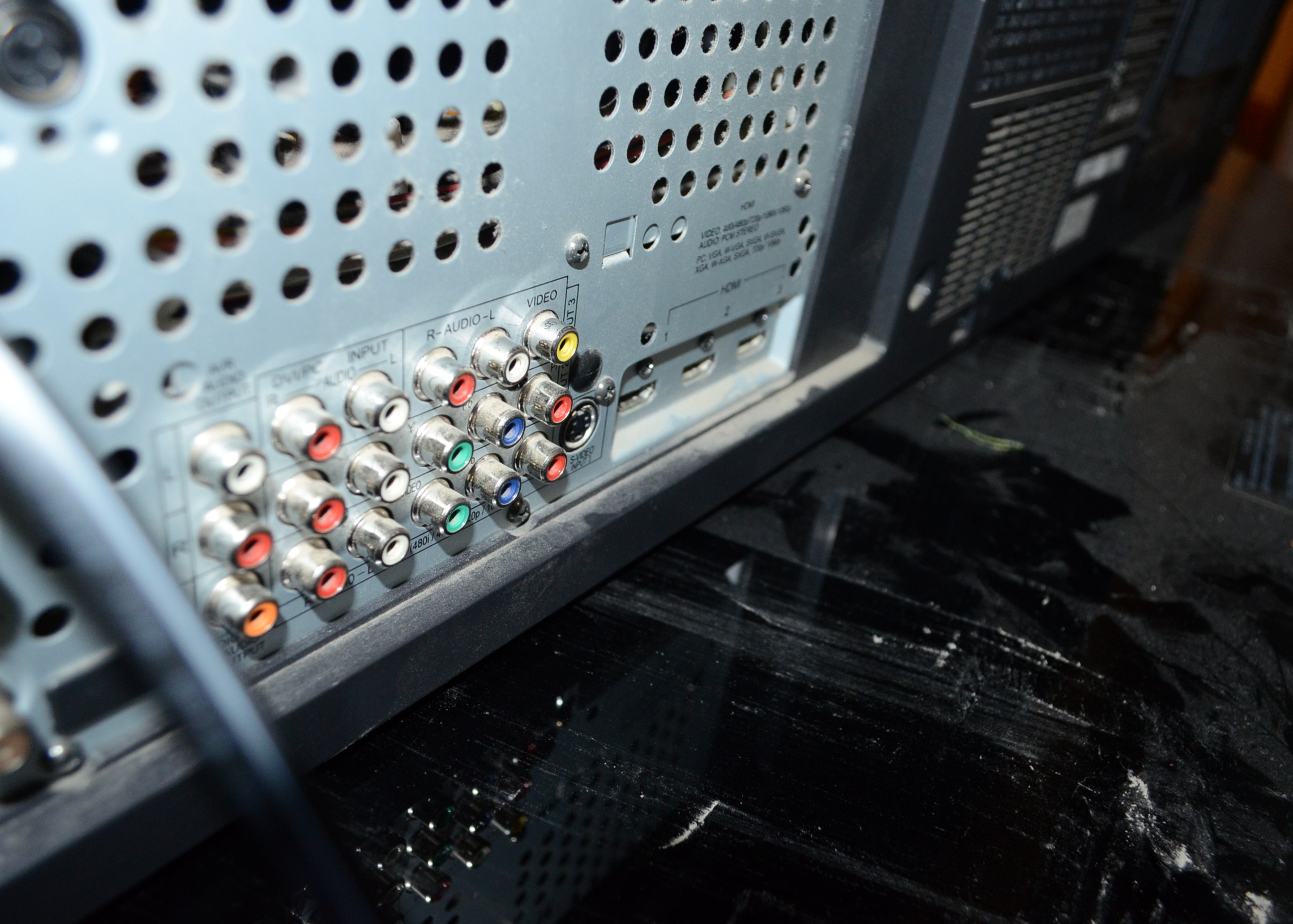 Mitsubishi Television with Media Console