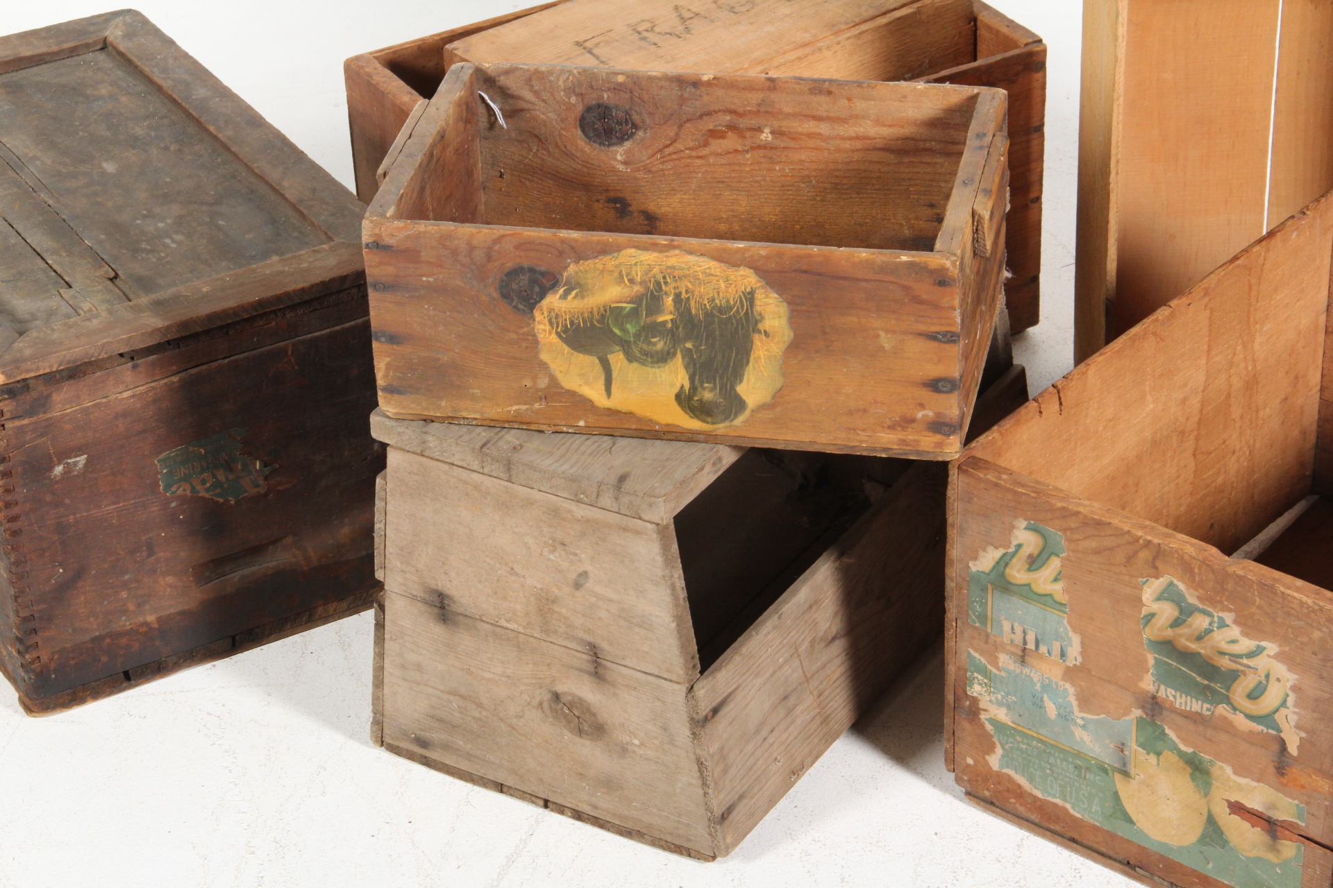 Vintage Wooden Crates