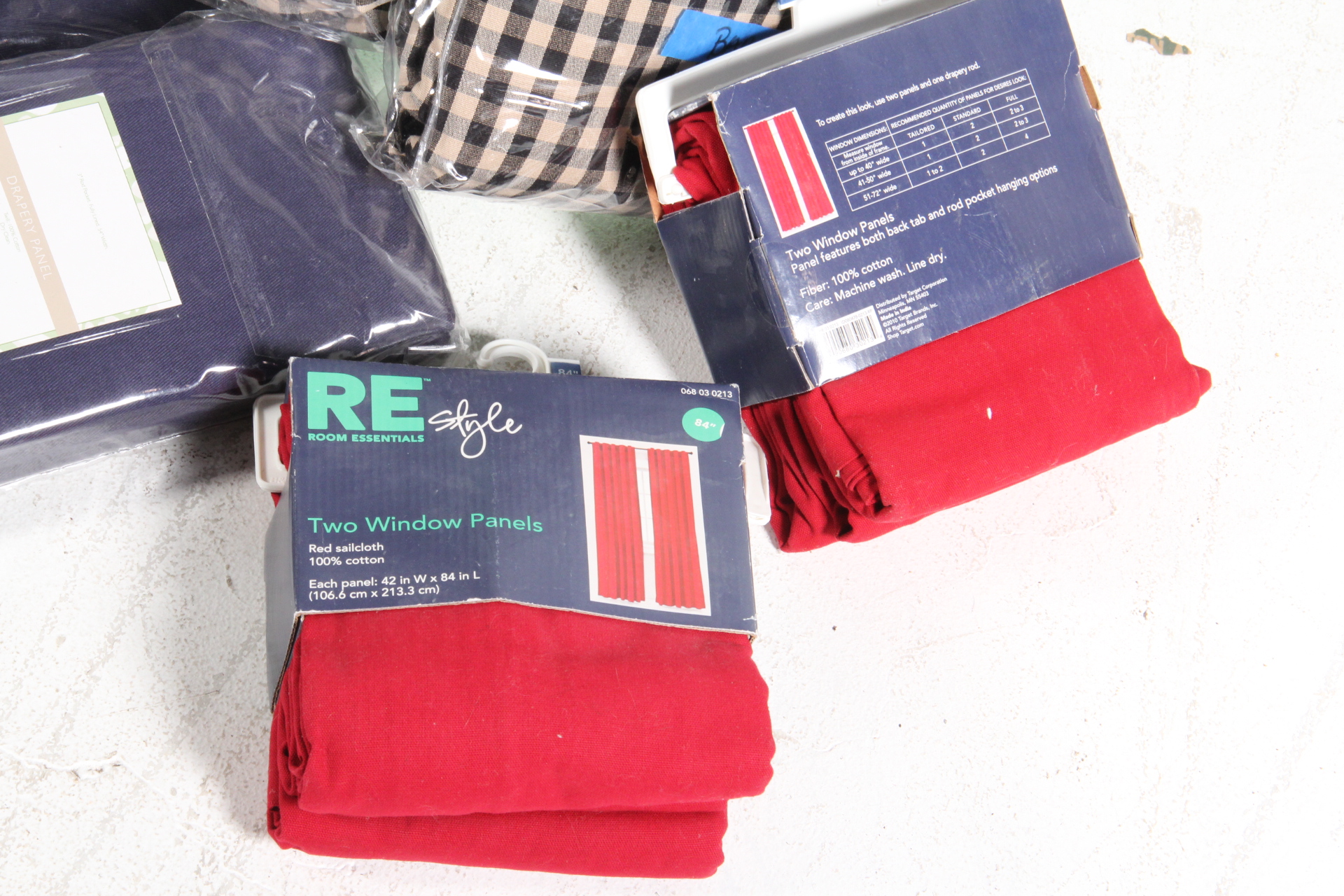 Assortment of Drapery