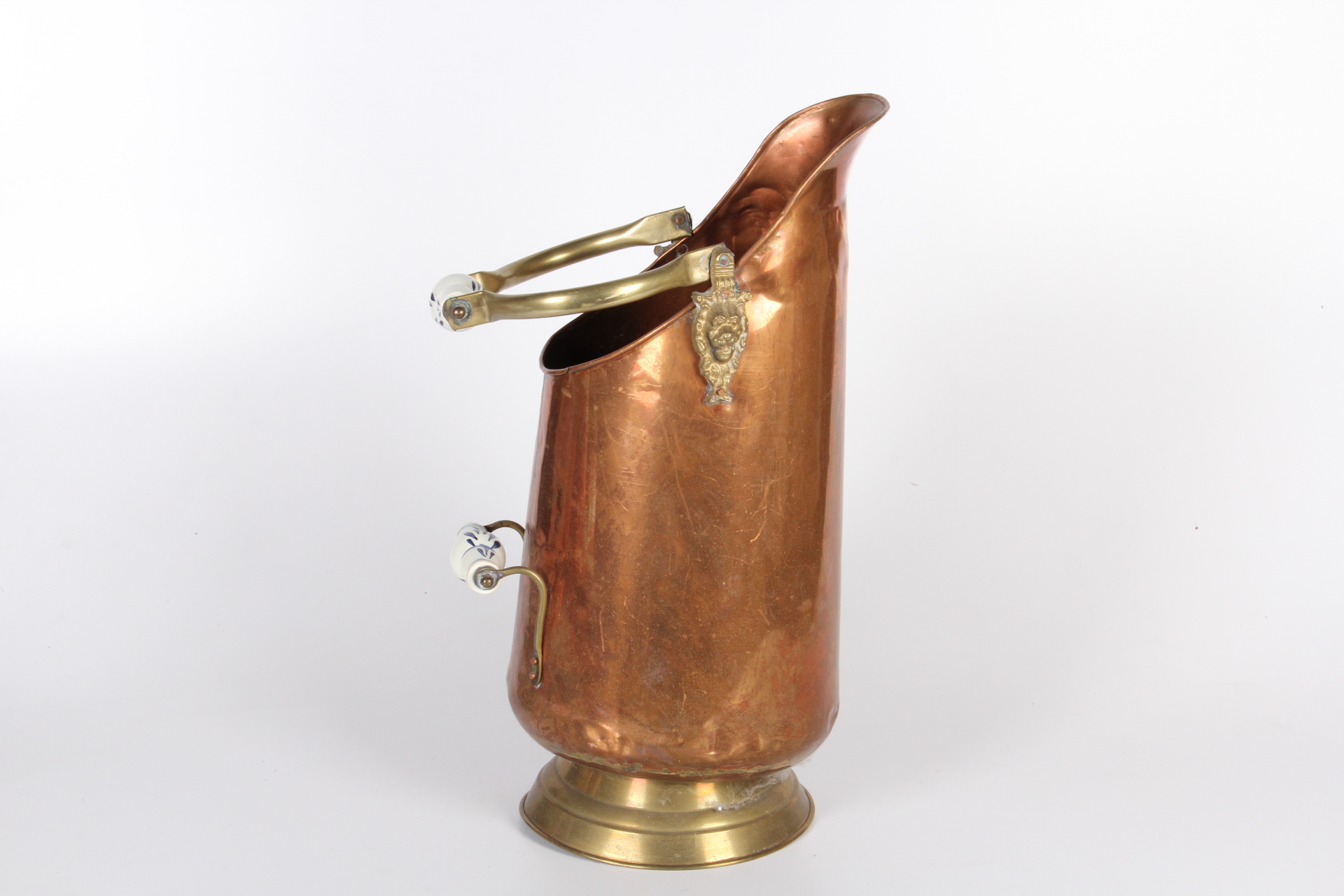 Vintage Hammered Copper Hearth Water Vessel