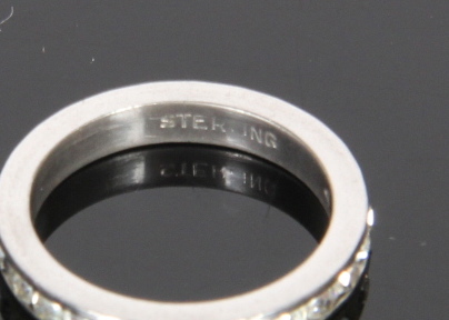 Sterling Silver Ring with Gemstones