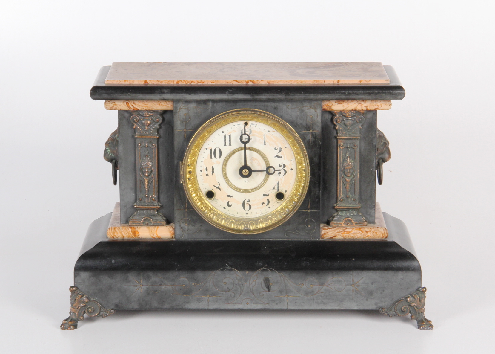 Early Seth Thomas Adamantine Eight-Day Mental Clock