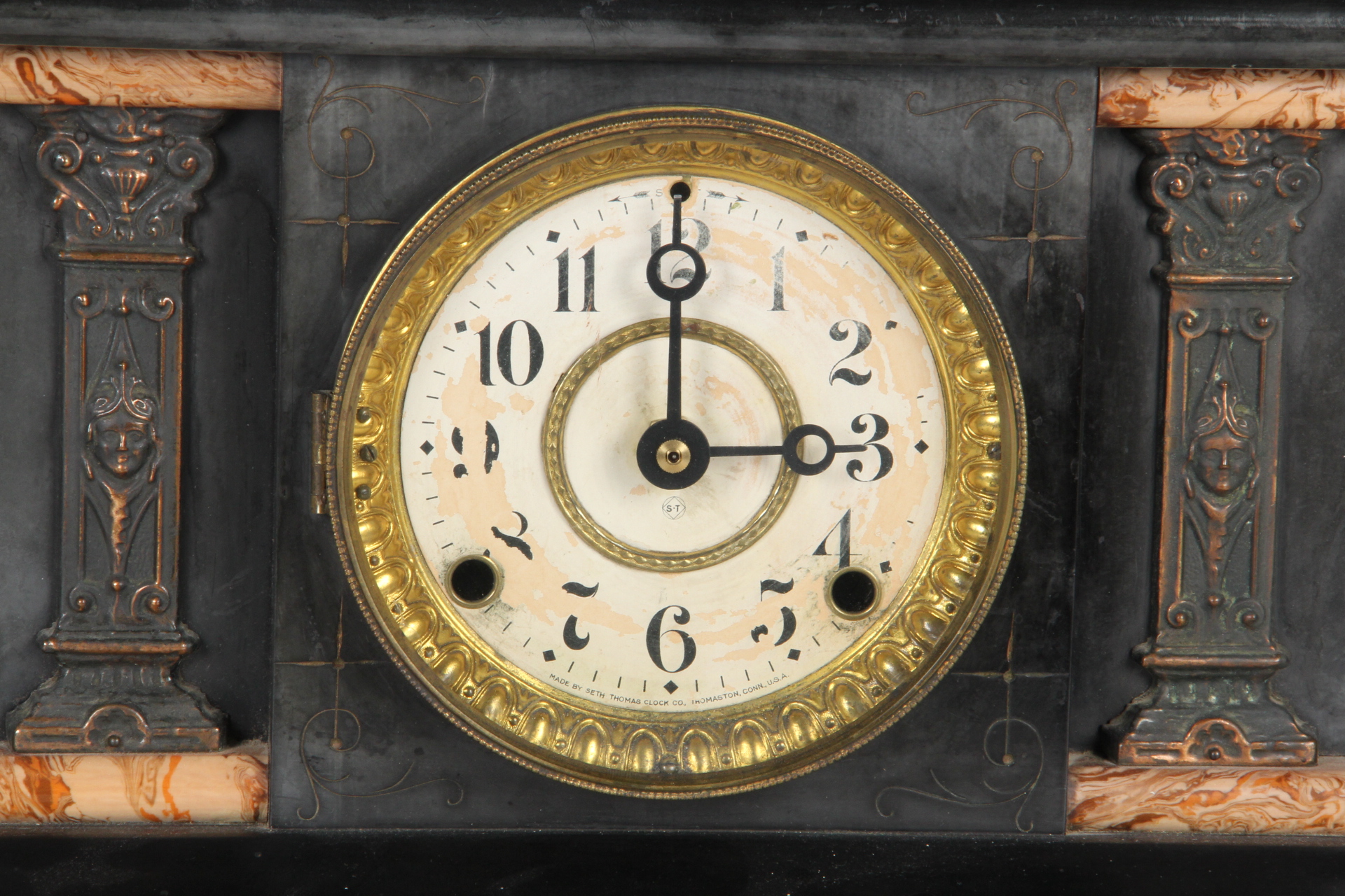 Early Seth Thomas Adamantine Eight-Day Mental Clock