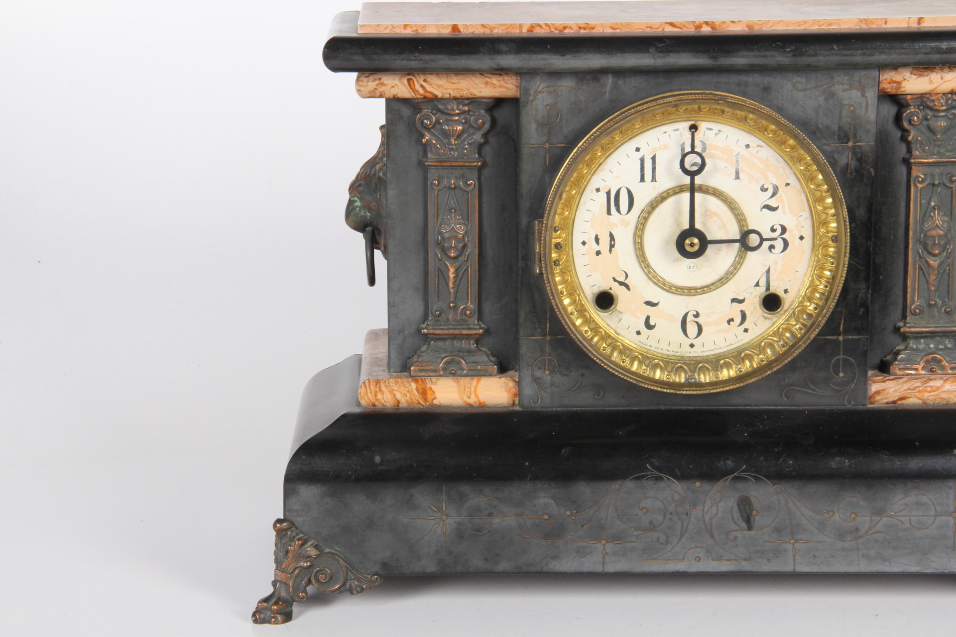 Early Seth Thomas Adamantine Eight-Day Mental Clock