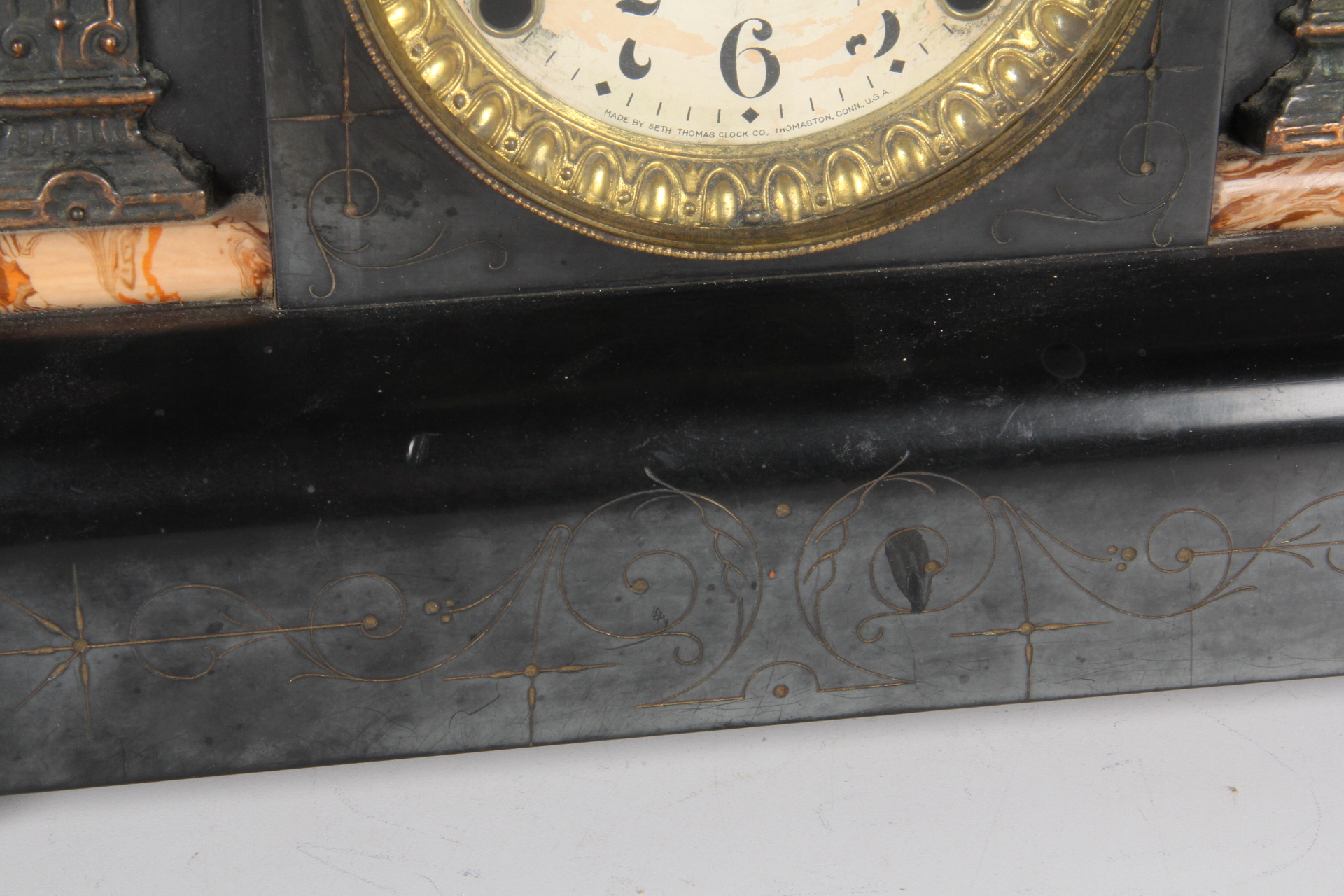 Early Seth Thomas Adamantine Eight-Day Mental Clock