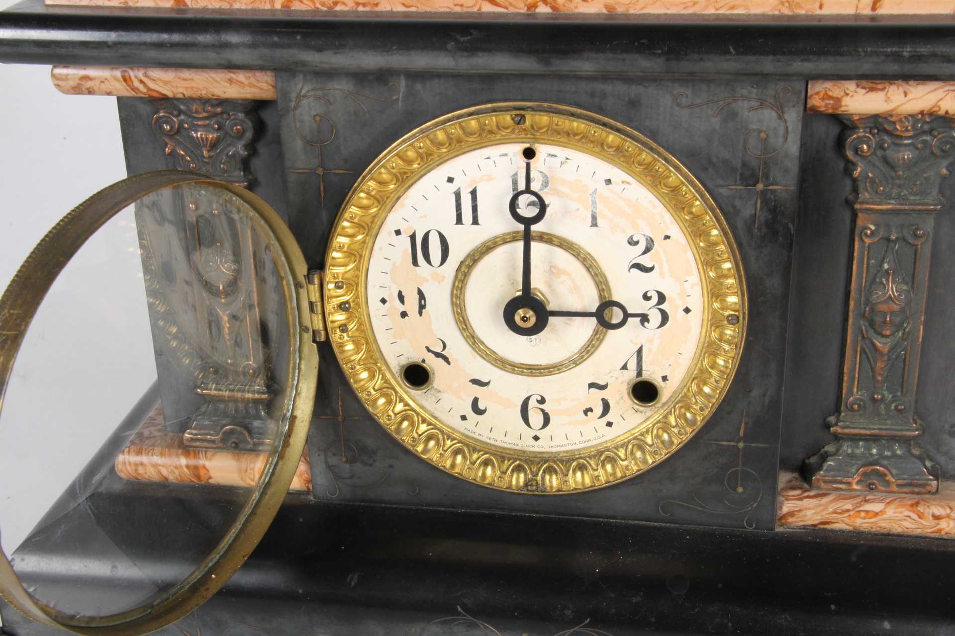 Early Seth Thomas Adamantine Eight-Day Mental Clock