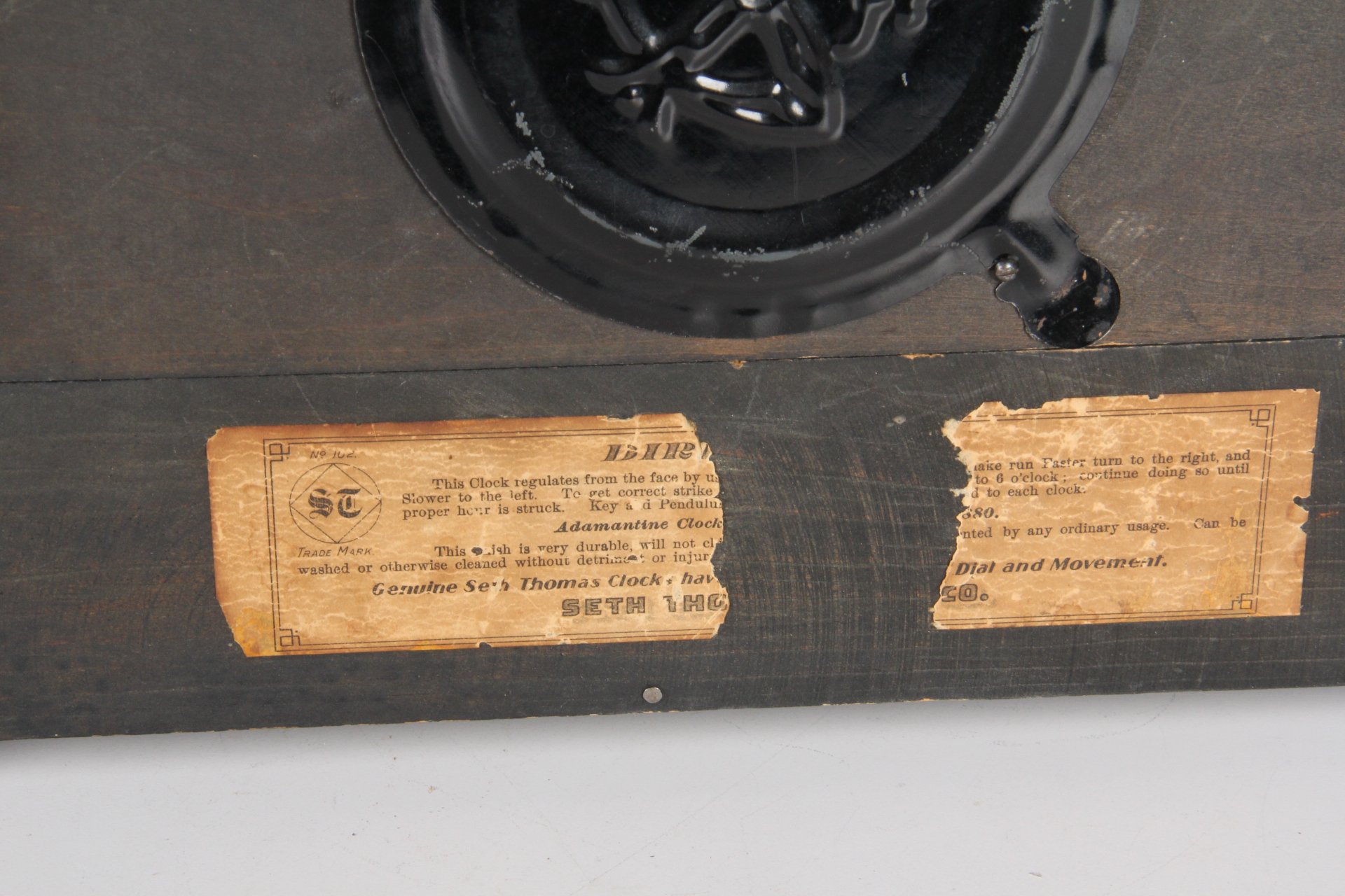 Early Seth Thomas Adamantine Eight-Day Mental Clock