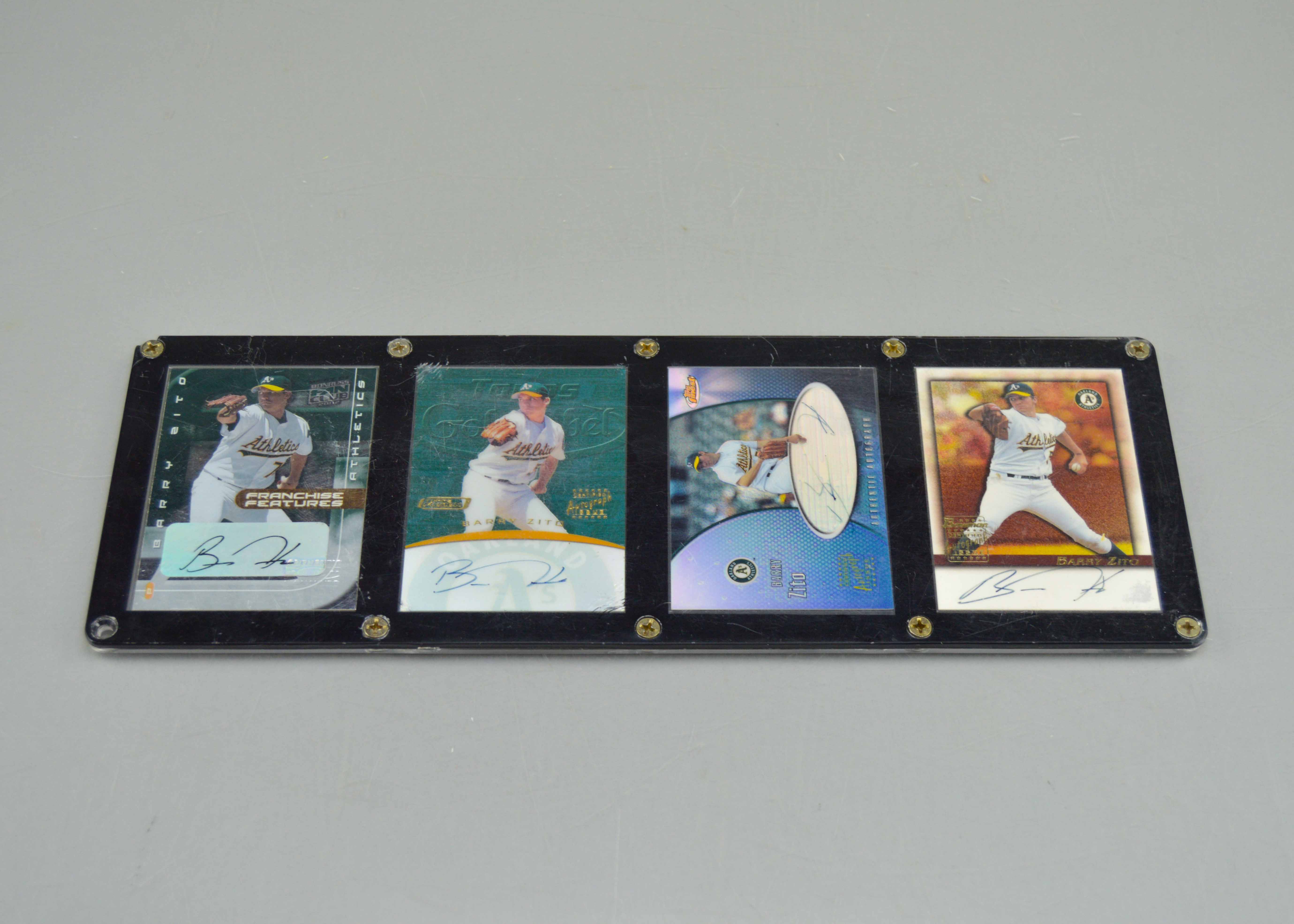 Set of Autographed Barry Zito Cards