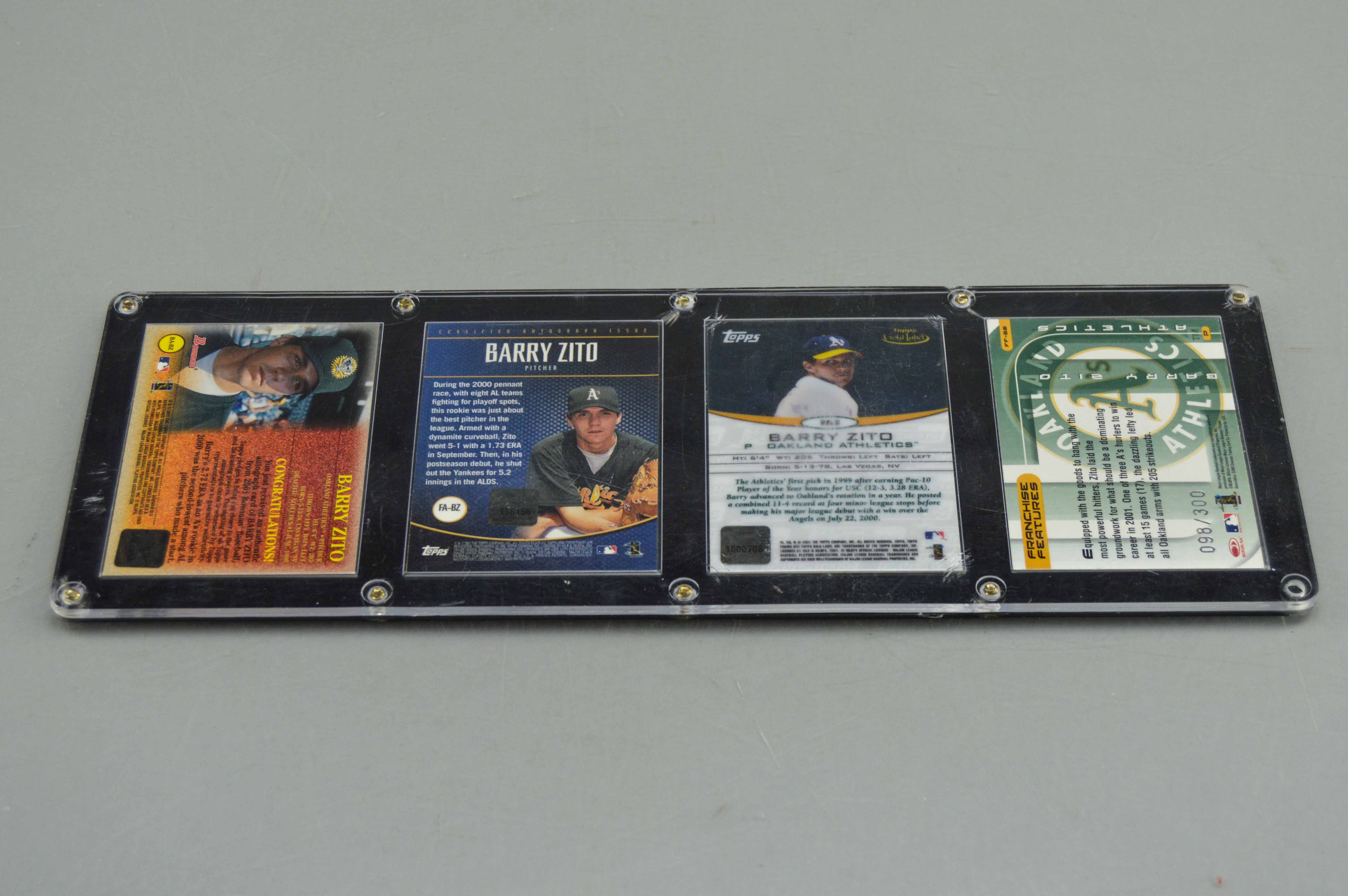 Set of Autographed Barry Zito Cards
