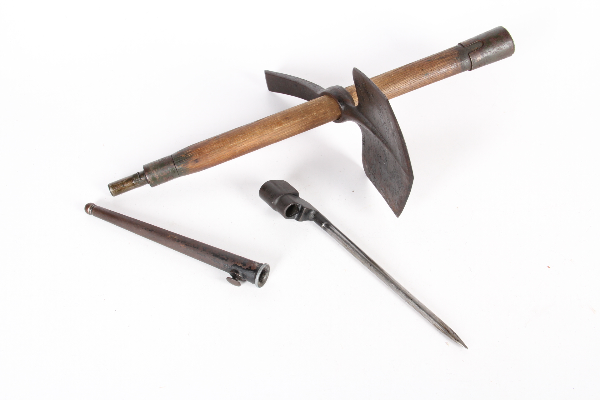 Three Piece British World War II Mine Probing Tool