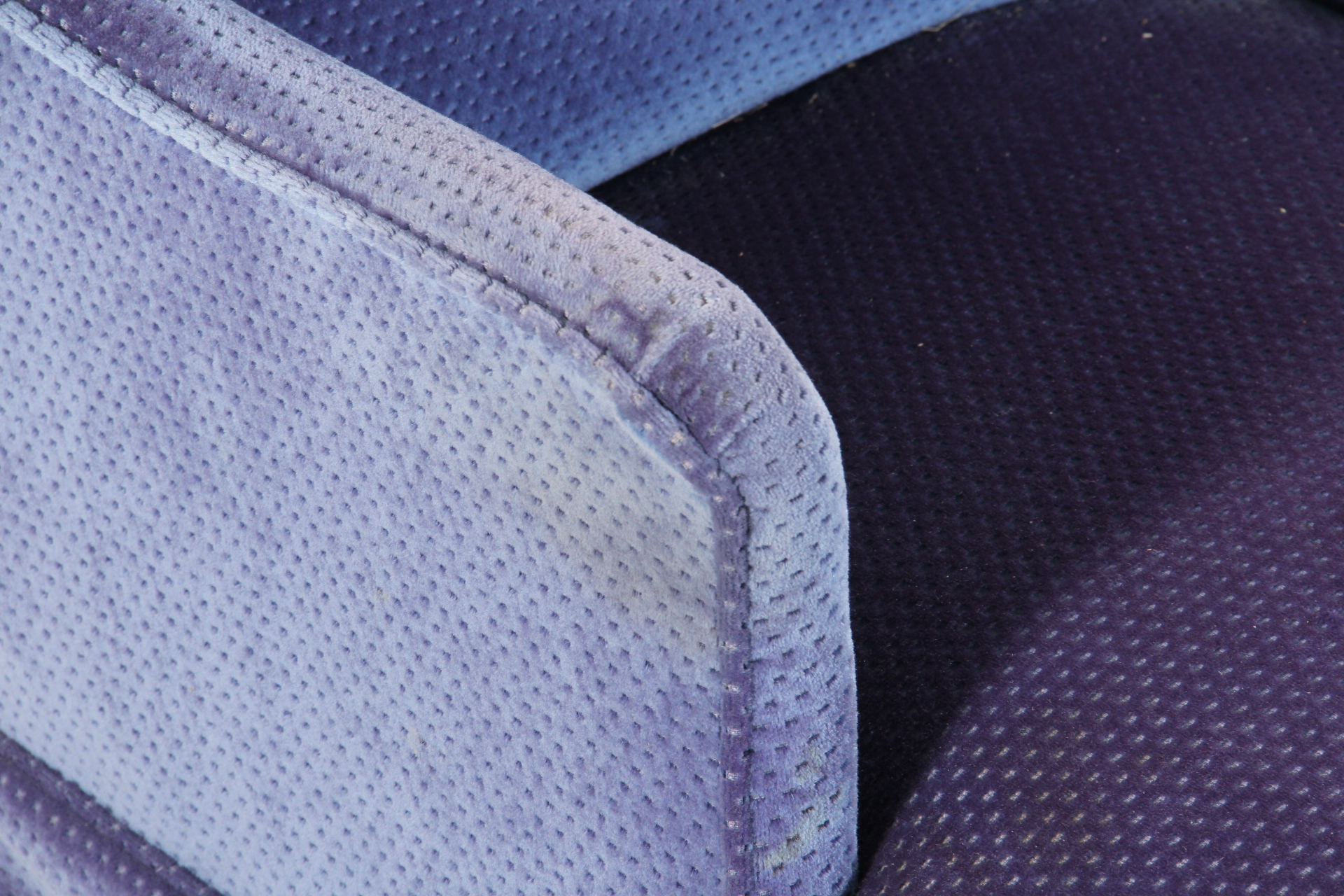 Upholstered Blue Chaise