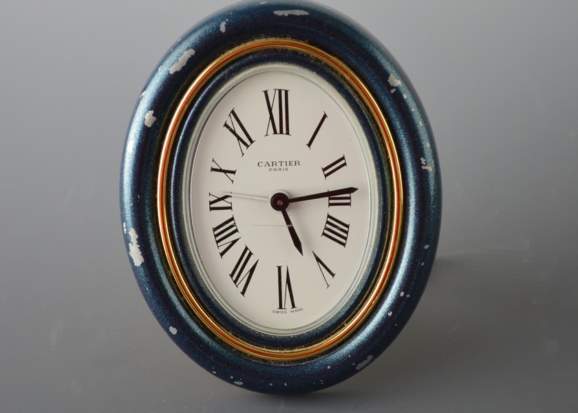 Cartier Paris Oval Desk Alarm Clock