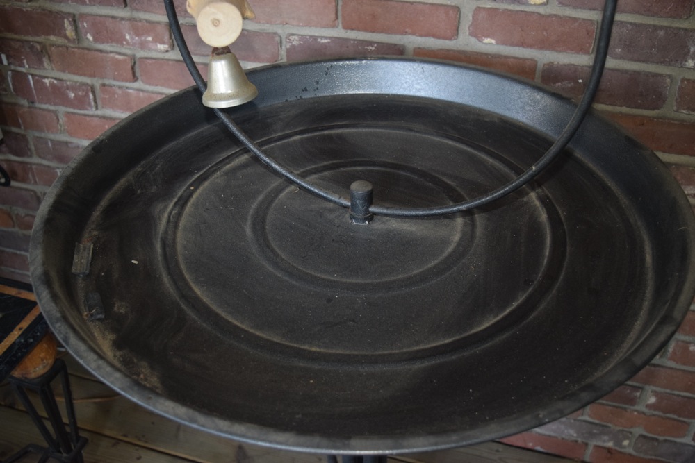 Metal Bird Perch on Wheels