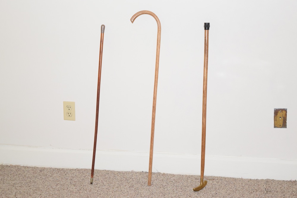 Vintage Wood Walking Sticks