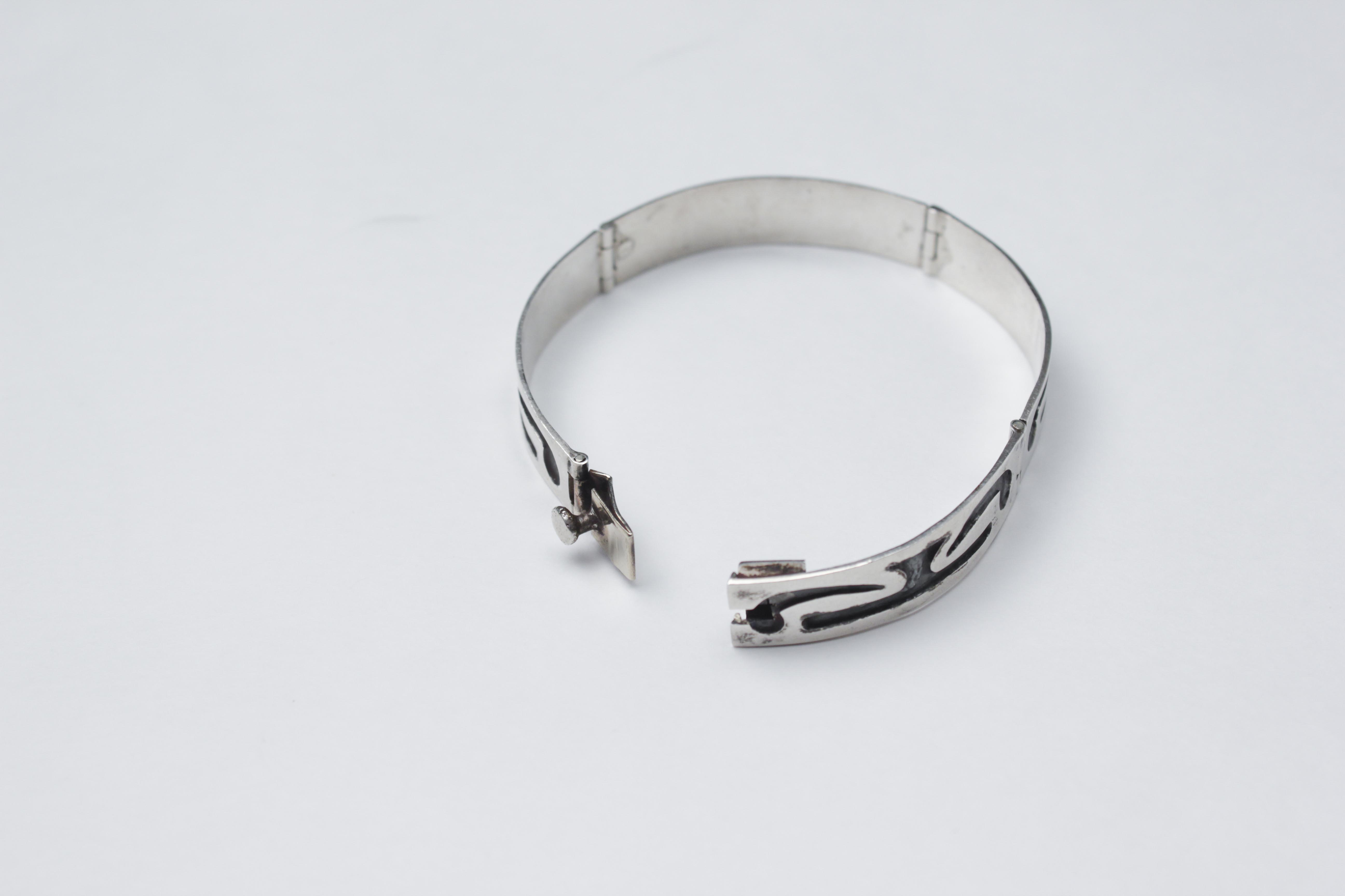 Mexican Sterling Silver 7" Bracelet