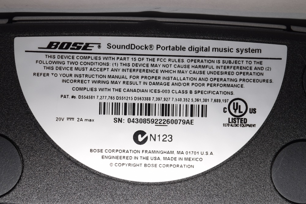 Bose SoundDock Portable Digital Music System