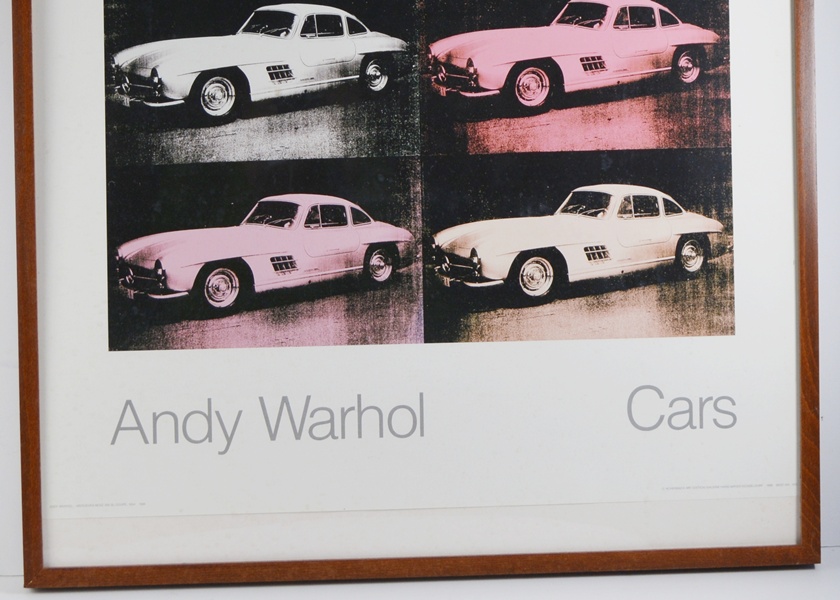 Andy Warhol "Cars" Framed Poster