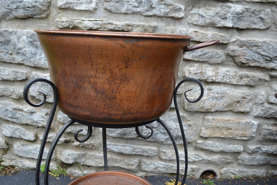 Frontgate Copper and Wrought Iron Beverage Cooler