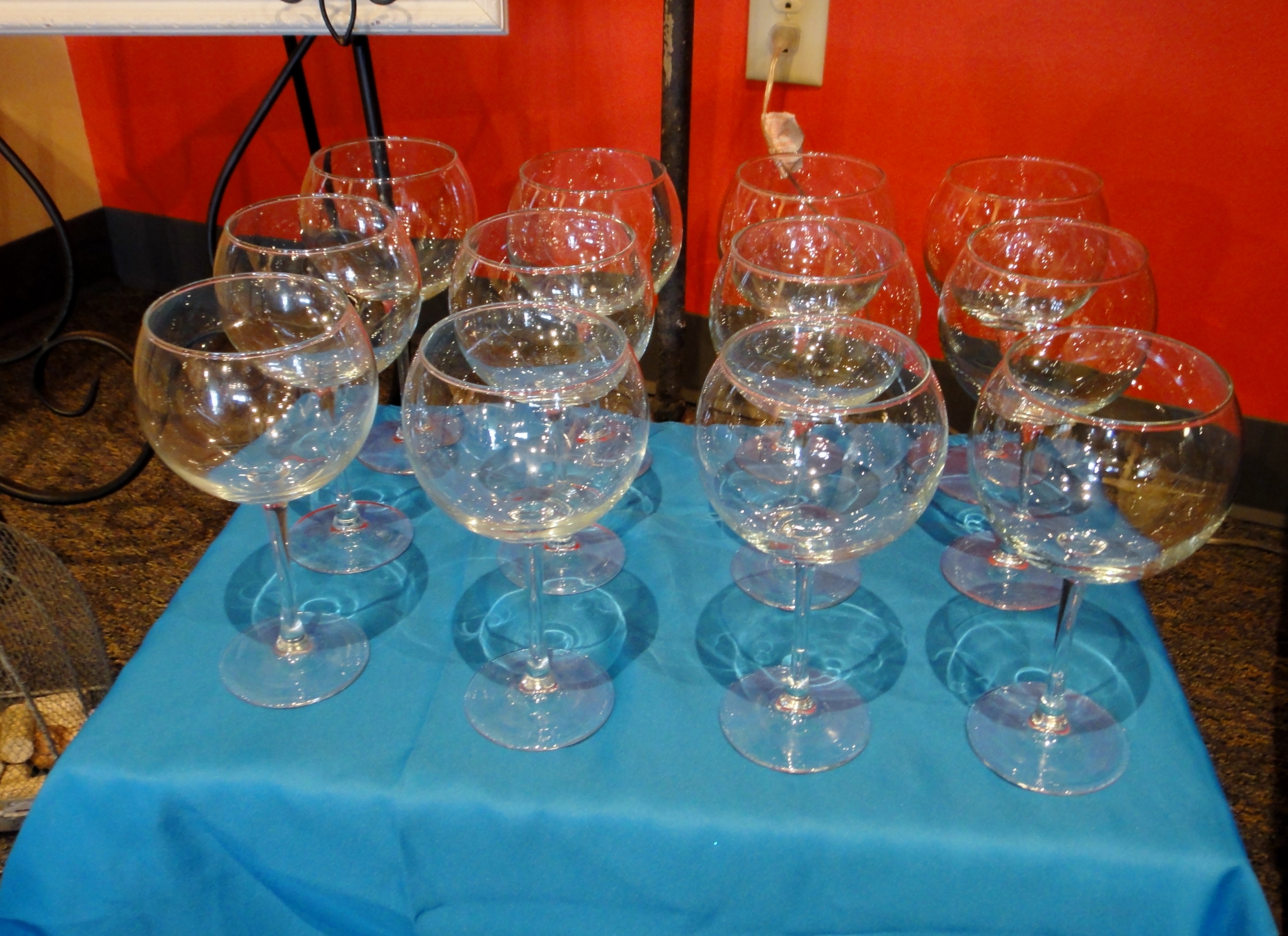 Silver Tone Champagne Stand, Wine Glasses, Display Stands + More