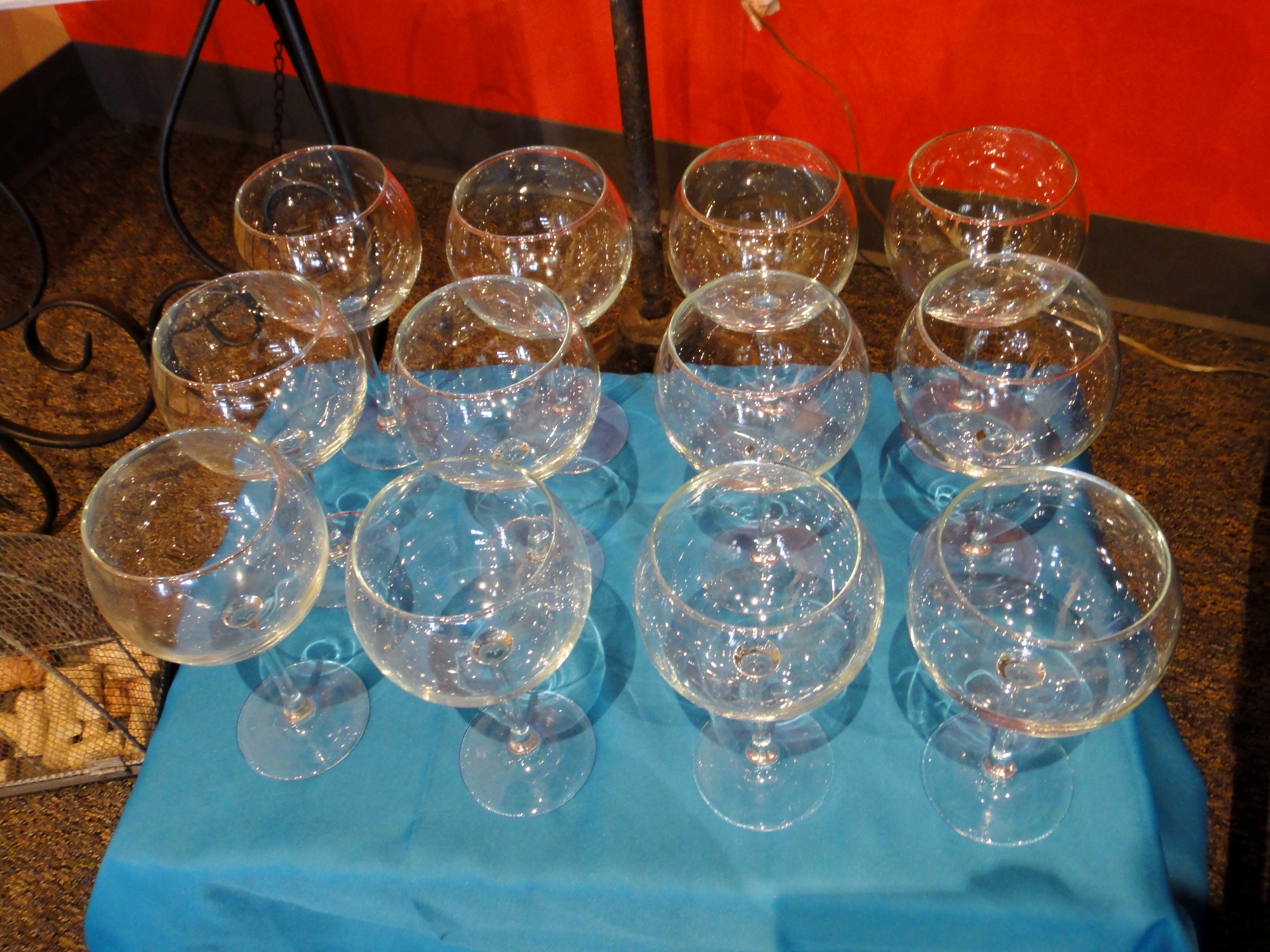 Silver Tone Champagne Stand, Wine Glasses, Display Stands + More