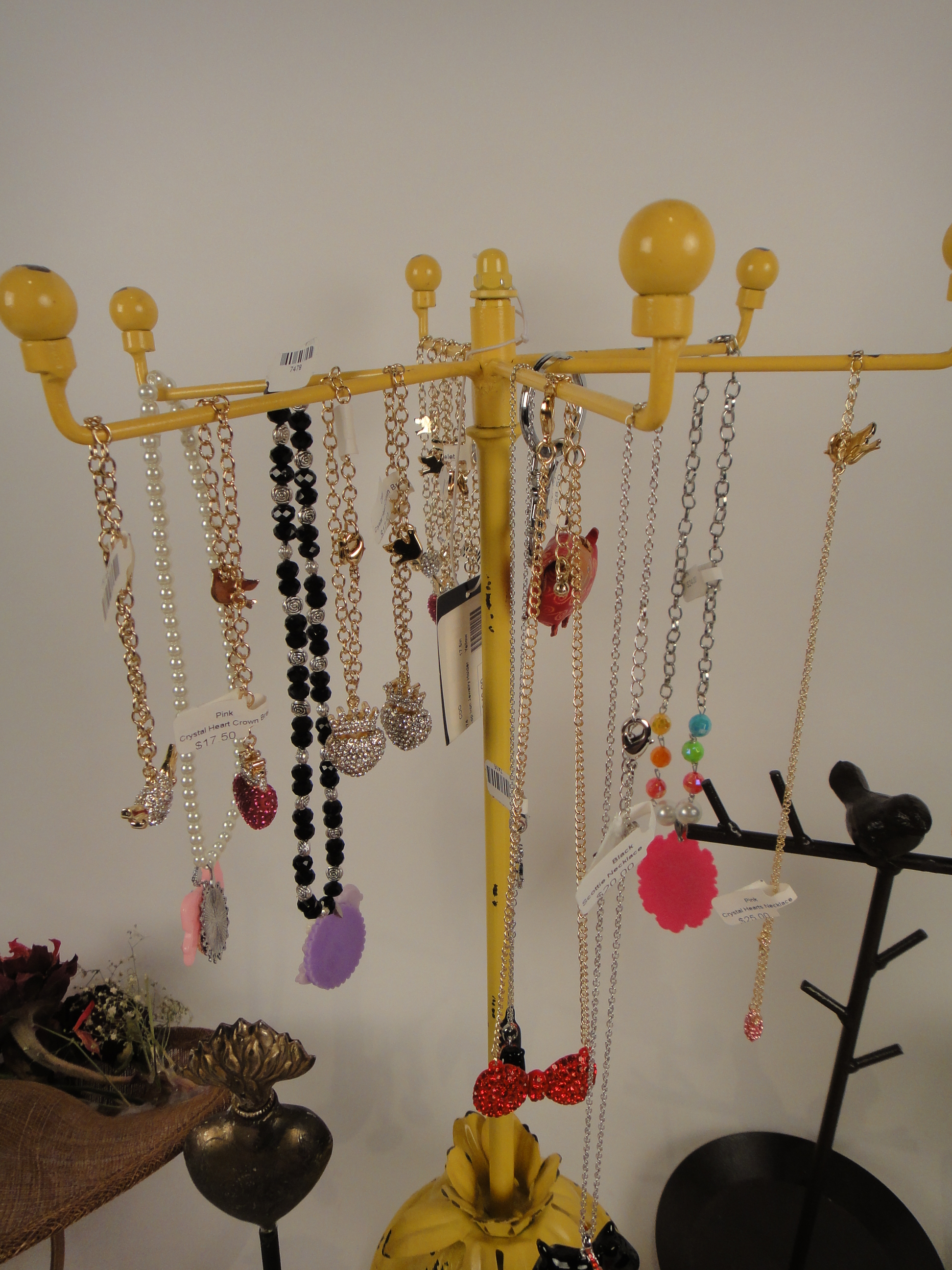 Vintage Look Jewelry Tree, Trinket Boxes, Frame, Jewelry and More