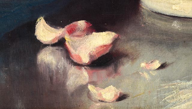 Original Volney Richardson Oil on Canvas Floral Still Life