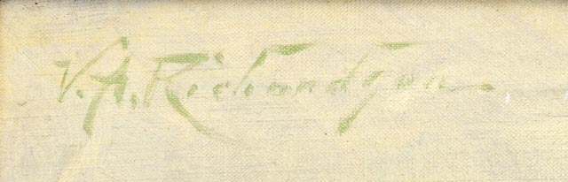 Original Volney Richardson Oil on Canvas Floral Still Life