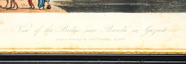 Antique Aquatint Etching After Captain Robert Melville Grindlay